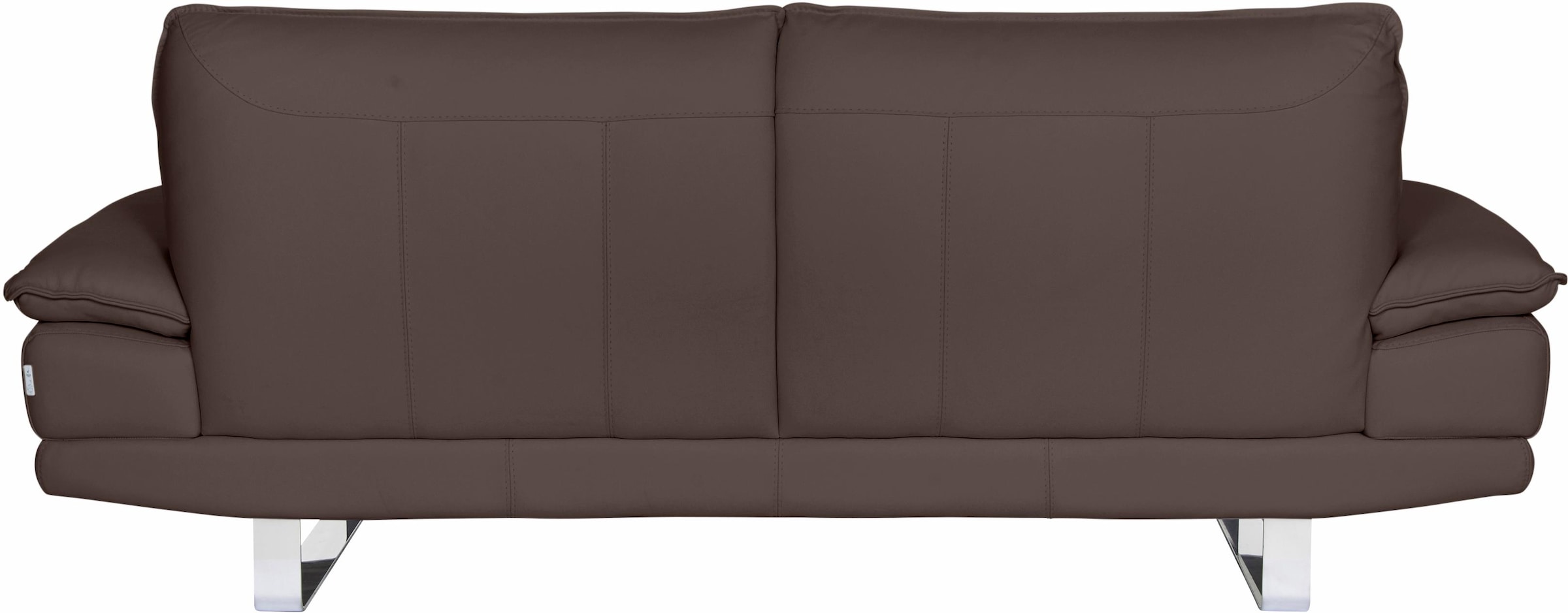 CALIA ITALIA 3-Sitzer »Dave, Sitzkomfort der Extraklasse, tolle Details«, Designsofa auf Kufenfuß, in zwei Lederqualitäten