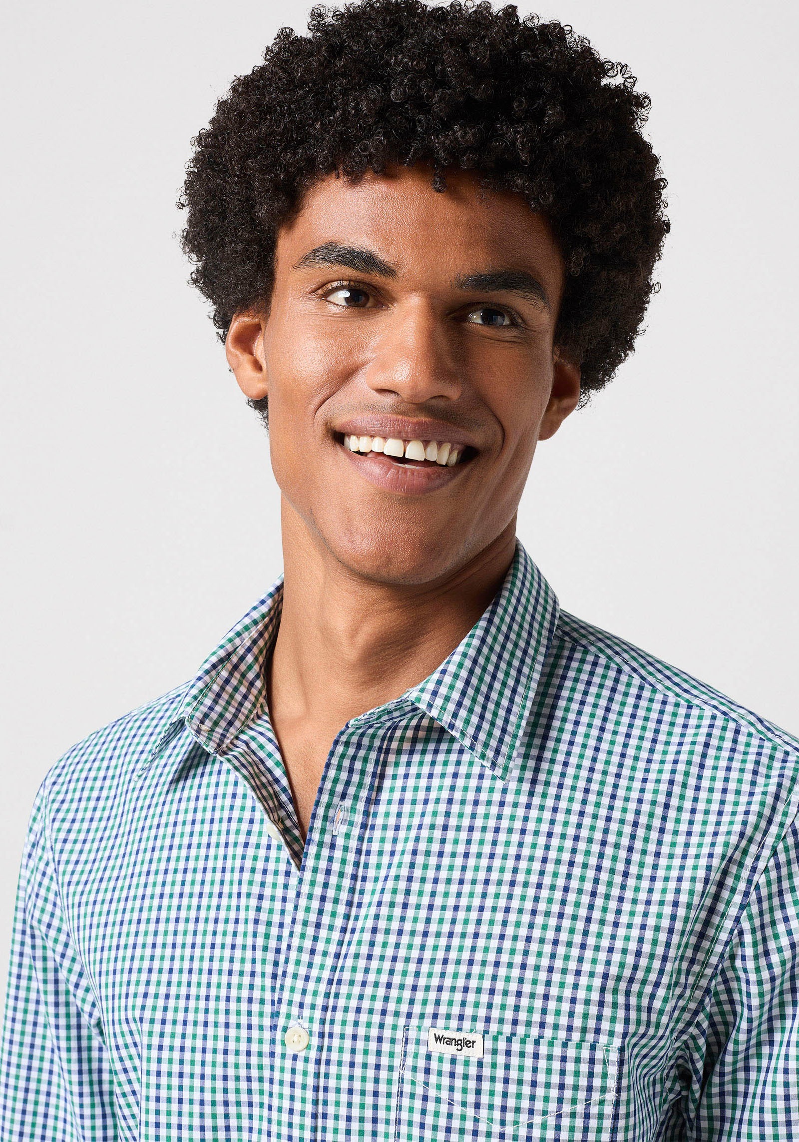 Wrangler Langarmhemd »LS 1 PKT SHIRT«, mit Karomuster