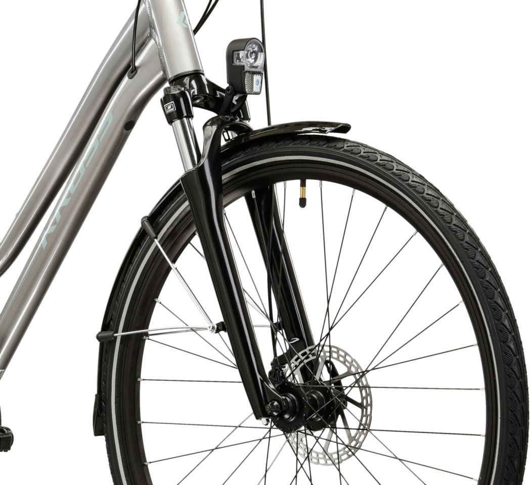 Kross Trekkingrad »Damen-Trekkingrad 28" Trans 3.0 Silberfarben 24 Gänge« 24 Gang Shimano ACERA M3020 Schaltwerk Kettenschaltung