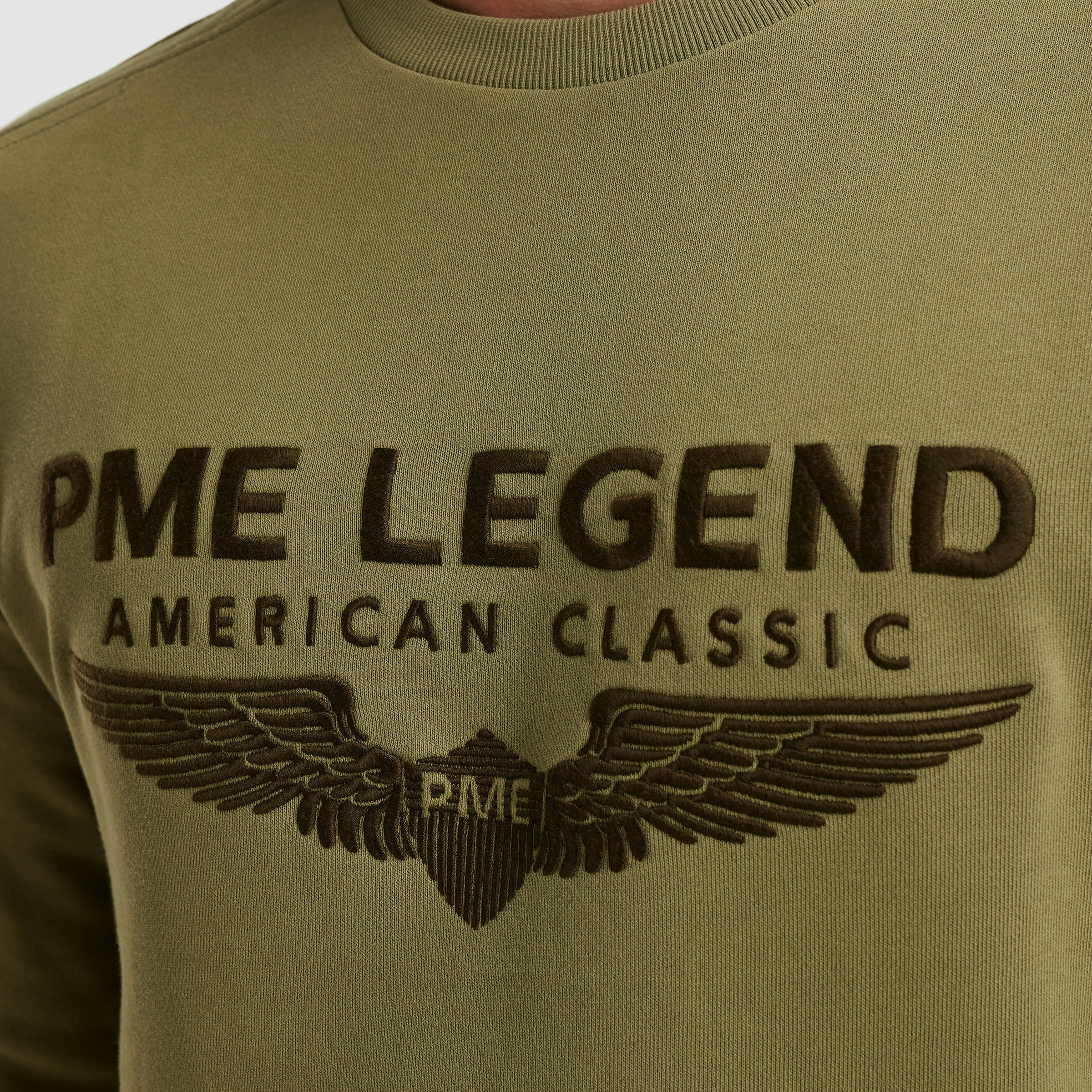 PME LEGEND Sweatshirt »Crewneck soft terry with logo« mit Logo Print