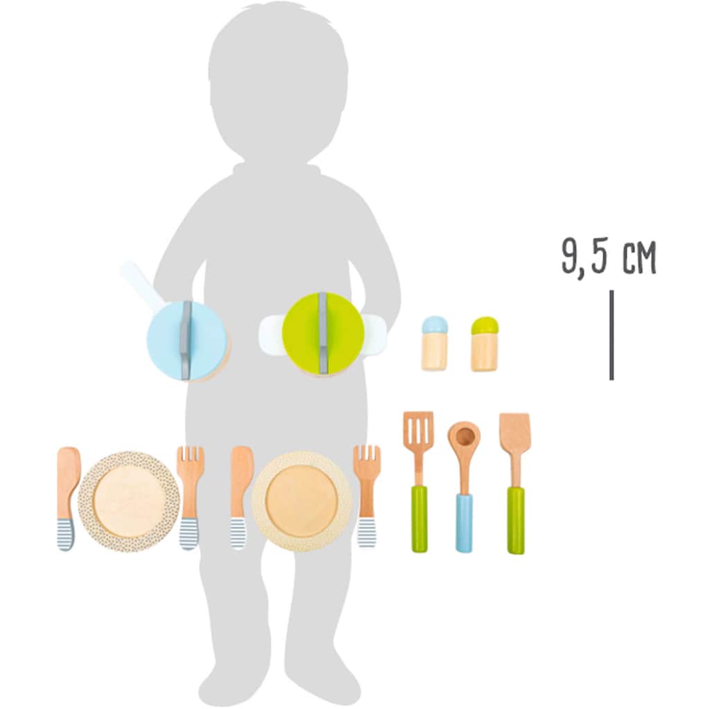 Small Foot Kinder-Küchenset »Geschirr- und Topfset«, (Set, 13 tlg.)