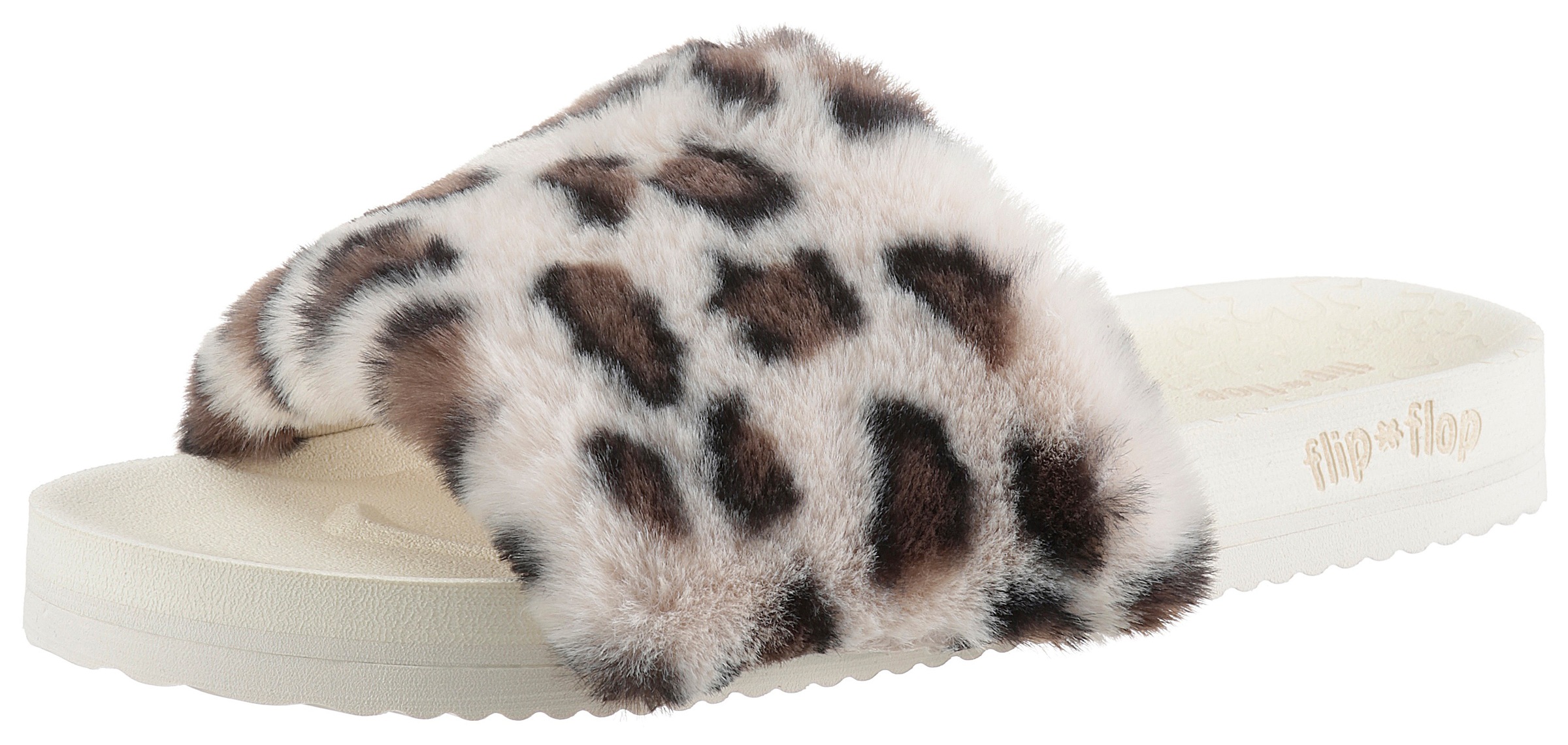 Flip Flop Pantoffel »pool*leo fur«, im Leo-Look kaufen