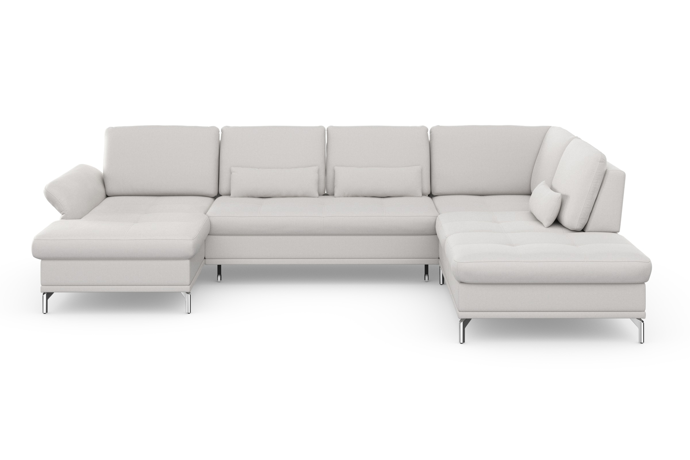 Home affaire Wohnlandschaft »Palm Beach U-Form« Federkern, mit Sitztiefenve günstig online kaufen