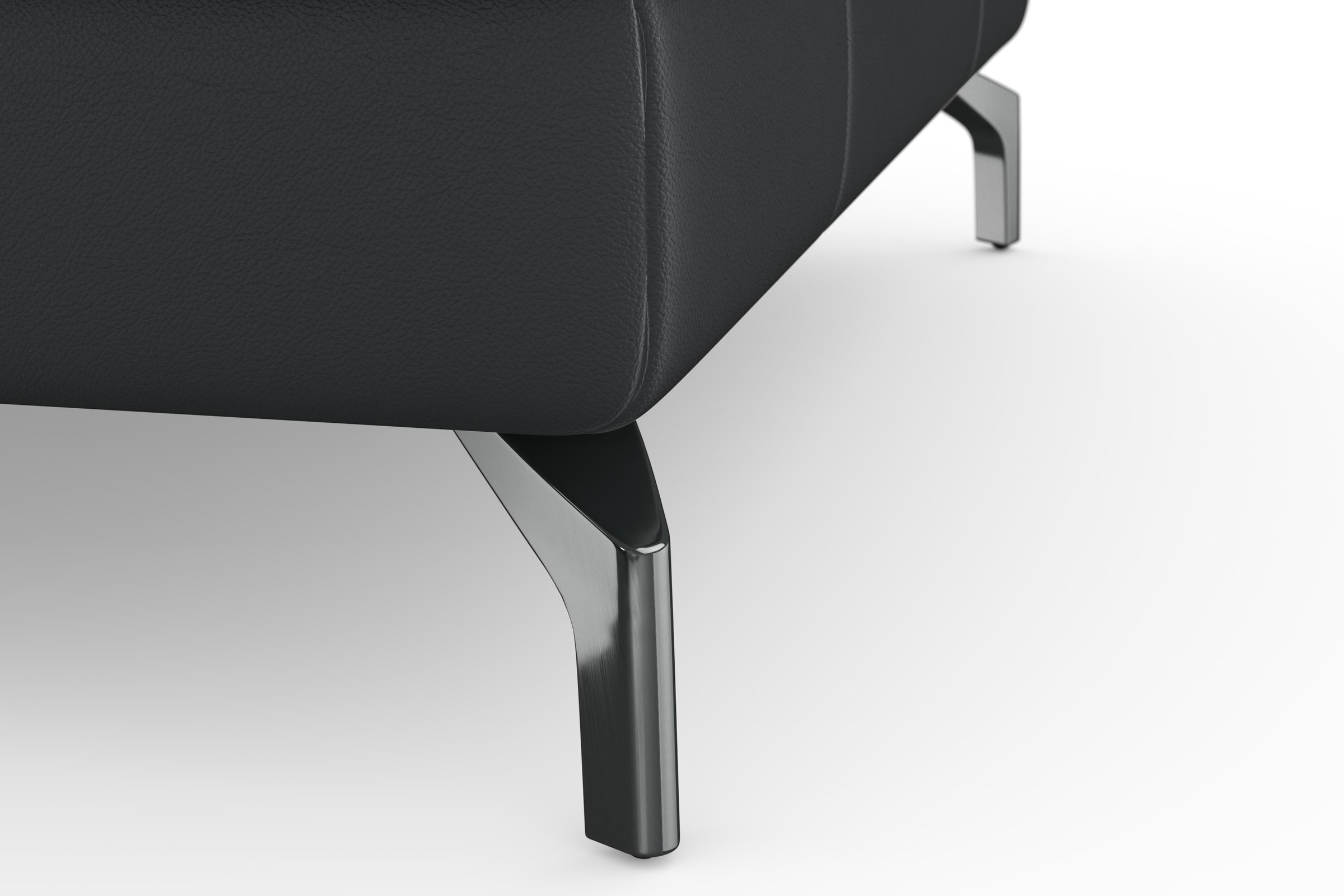 sit&more Wohnlandschaft »Bendigo U-Form«, inklusive Sitztiefenverstellung, Bodenfreiheit 12 cm, in 2 Fußfarben