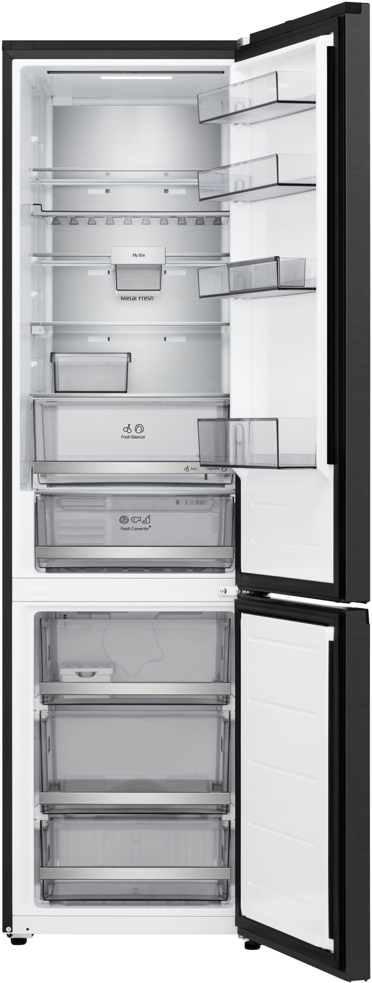 LG Kühl-/Gefrierkombination Serie 7 »GBBS726BEV« 203 cm hoch 59,7 cm breit Vollintegrierbarer Kühlschrank dank frontaler Luftzufuhr und Abluft