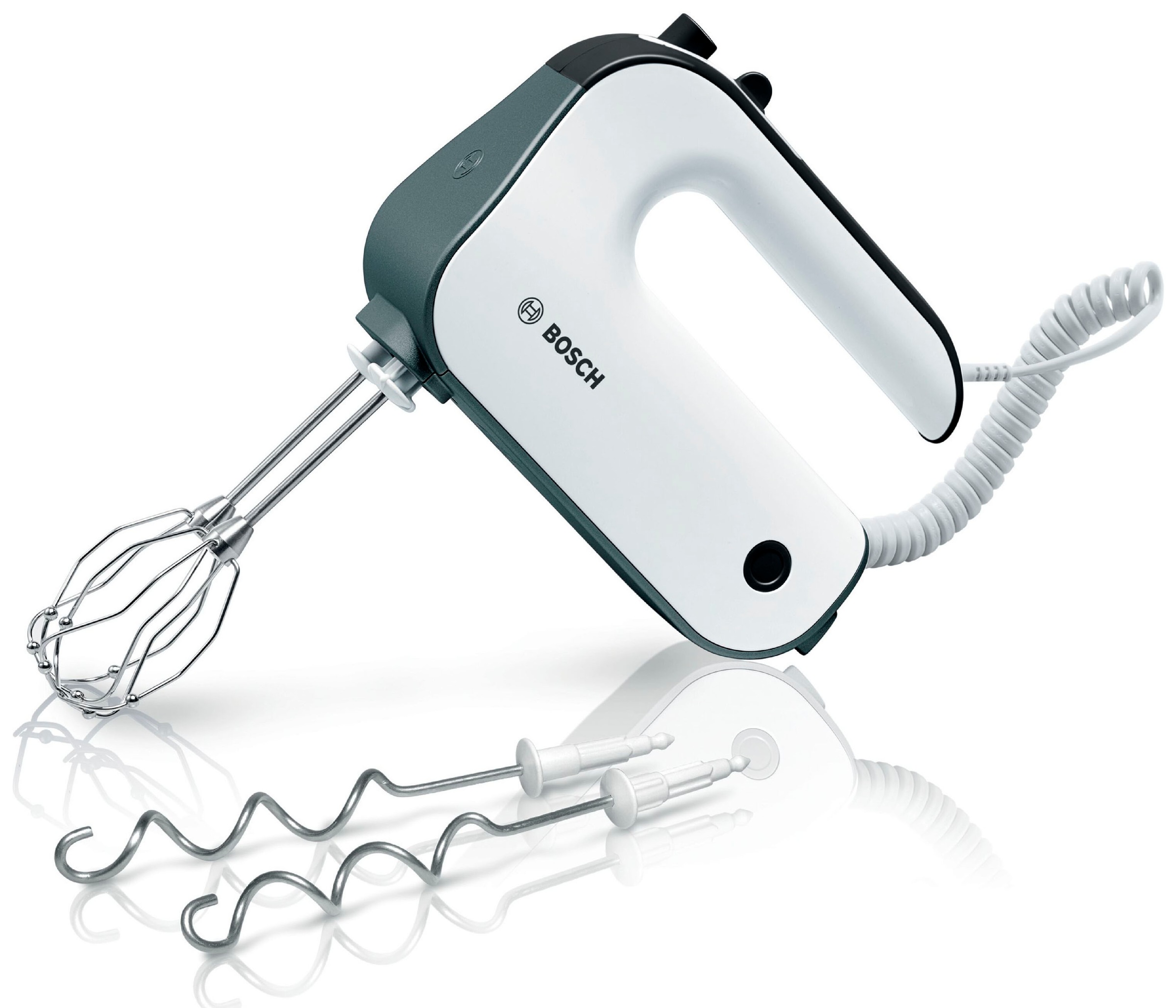 BOSCH Handmixer »MFQ49300, Edelst. Rührbesen/Knethaken, 5 Stufen, Spiralkab günstig online kaufen