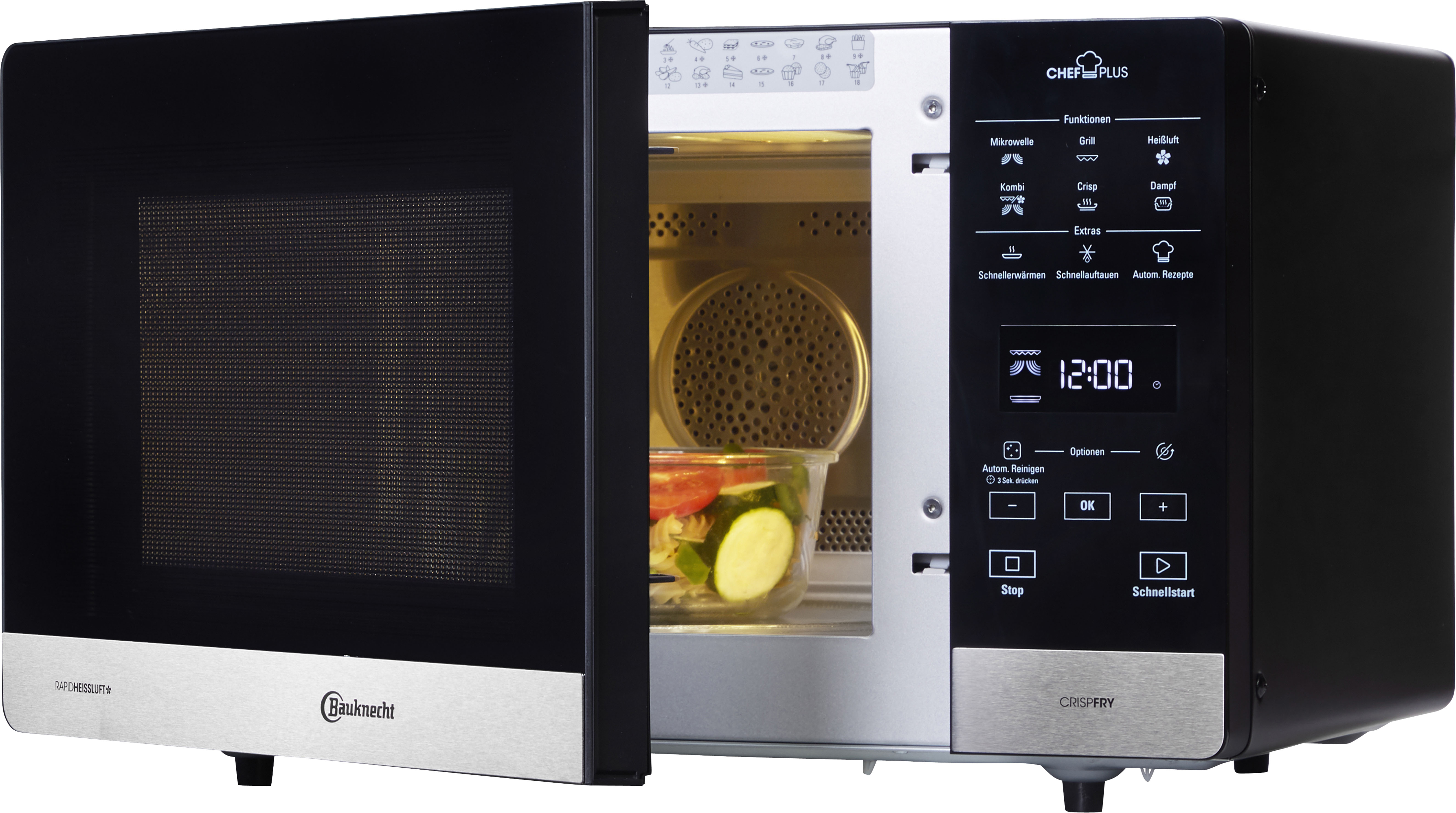 Mikrowelle »MW 59 MB«, Mikrowelle-Heißluft-Grill-Dampfgarfunktion, 1700 W