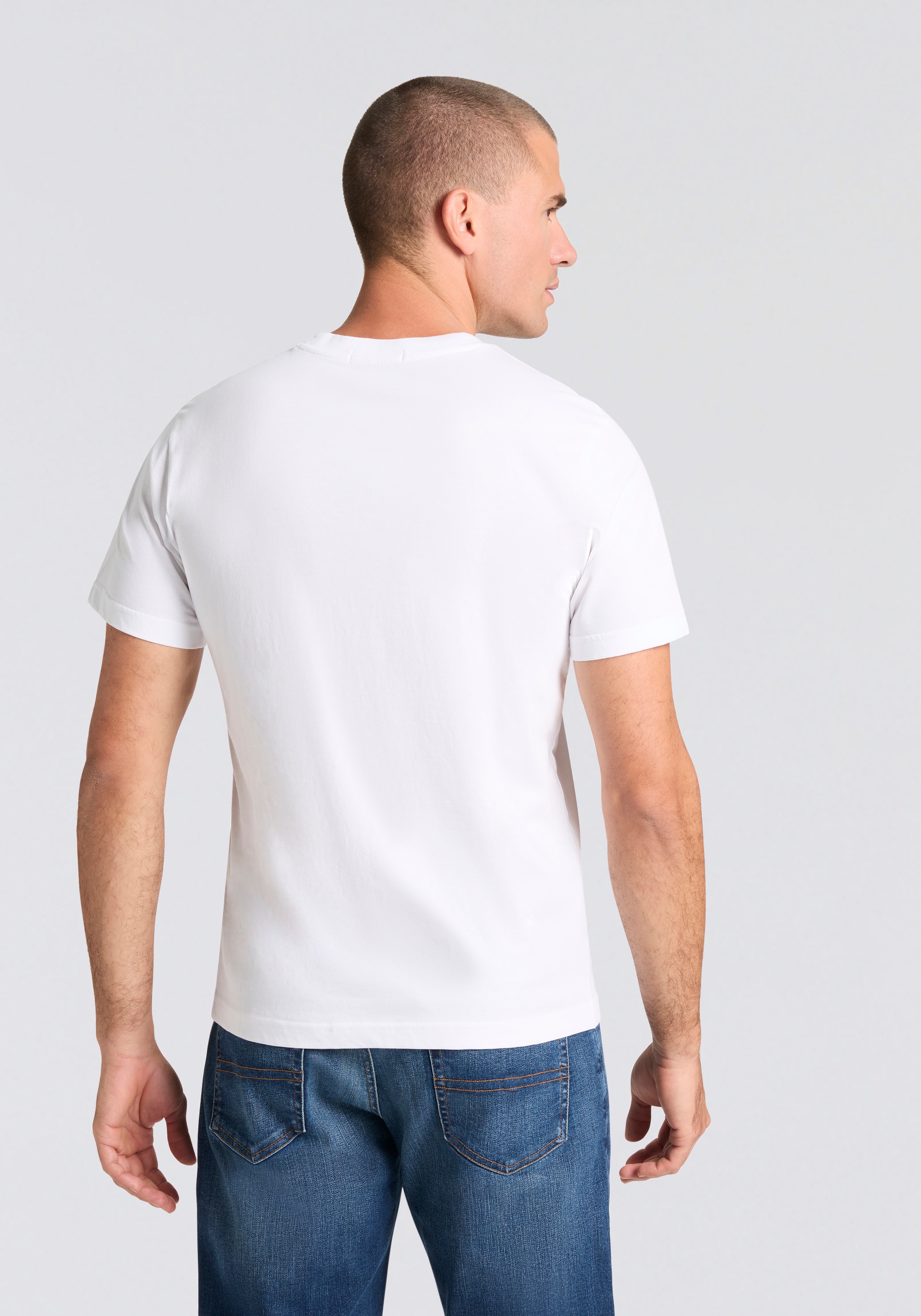 Replay T-Shirt Kontrastfarbener Replay- Druck