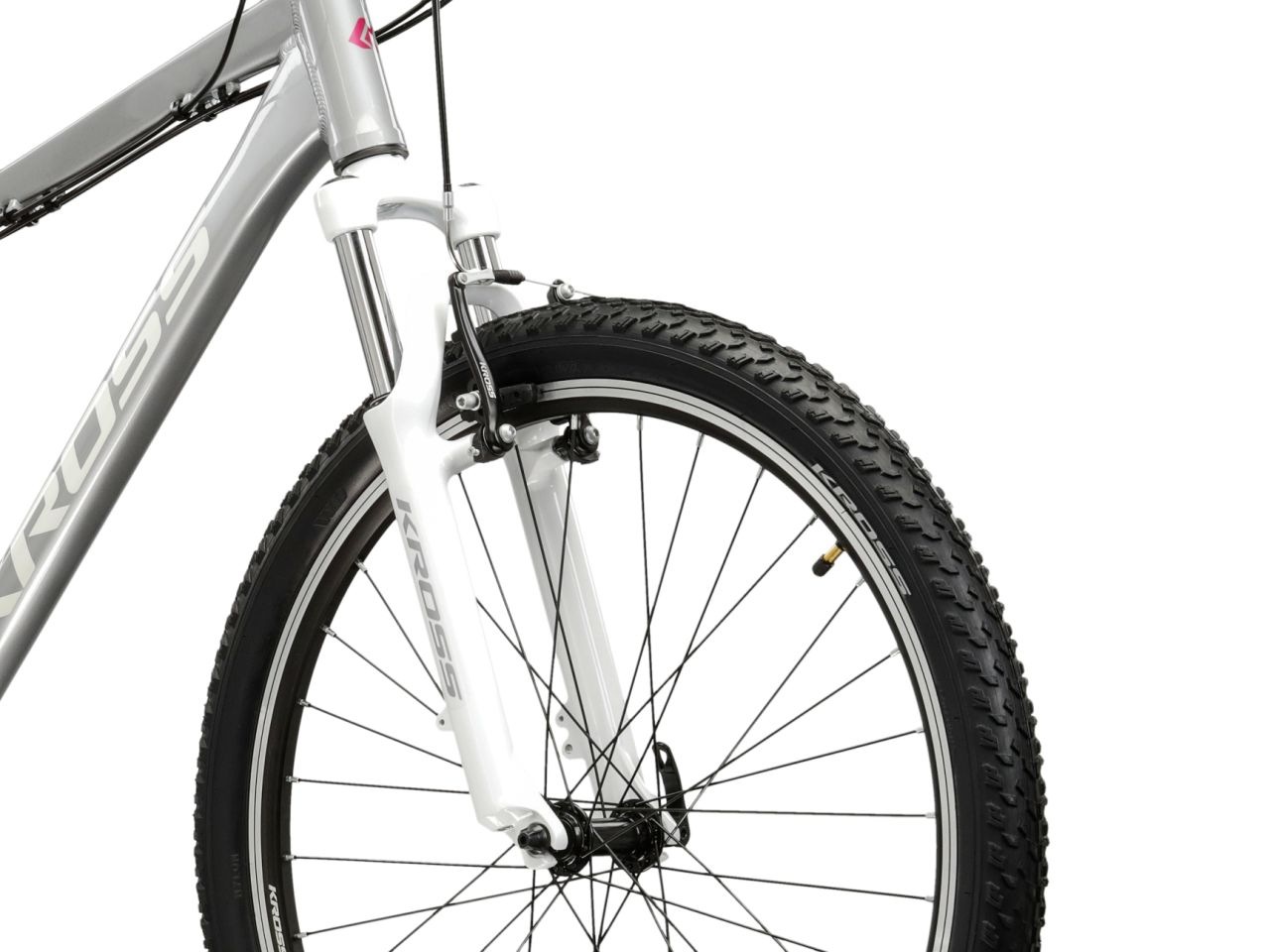 Kross Mountainbike »KROSS Mountainbike Hardtail 26" LEA 1.0 silberfarben 21 Gänge« 21 Gang Shimano TOURNEY TY300 Schaltwerk Kettenschaltung