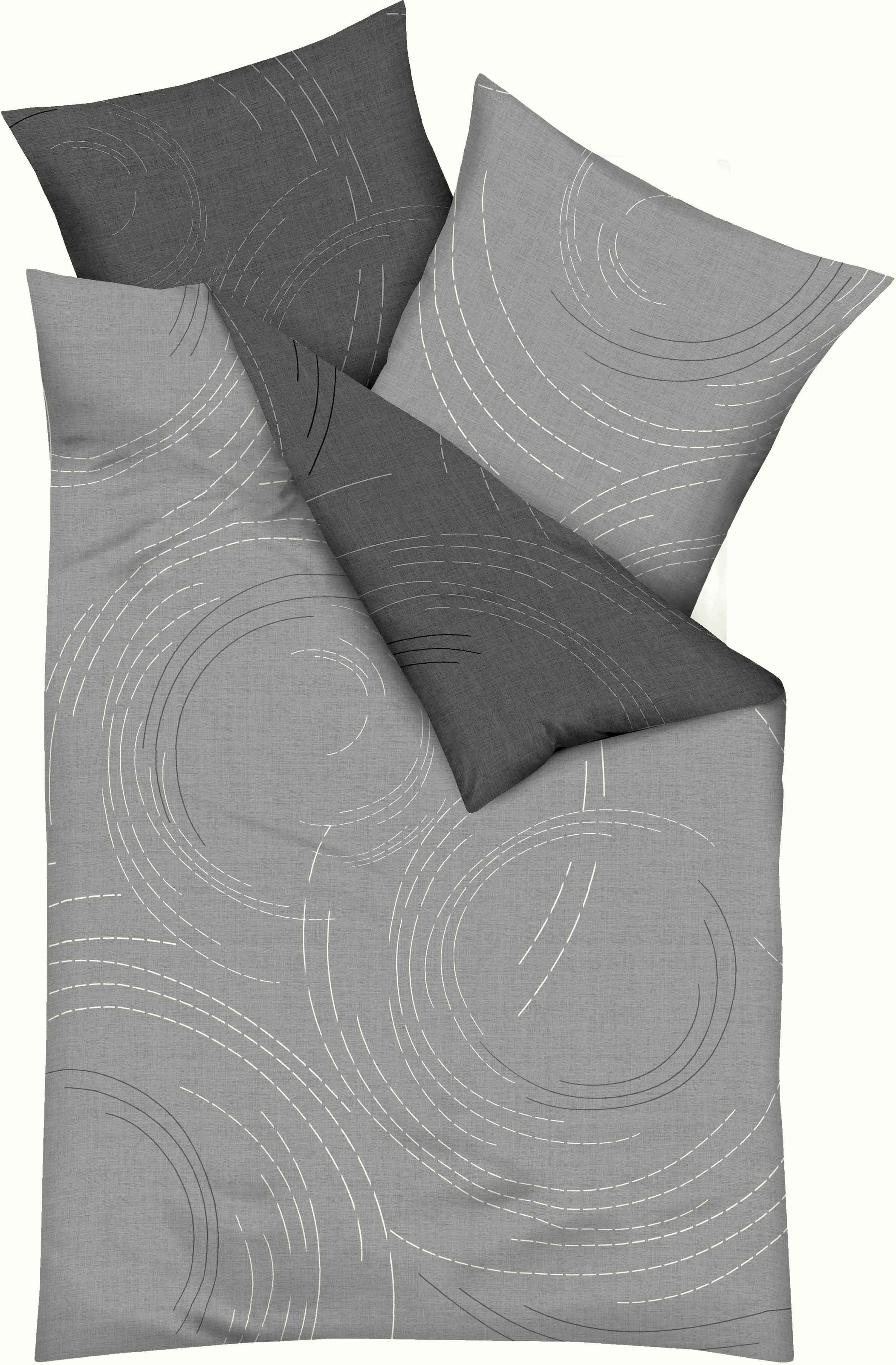 Kaeppel Wendebettwäsche »Jaro, in Gr. 135x200, 155x220 oder 200x200 cm«, mit Reißverschluss, 100% Baumwolle, Bettwäsche mit zeitlosem Design