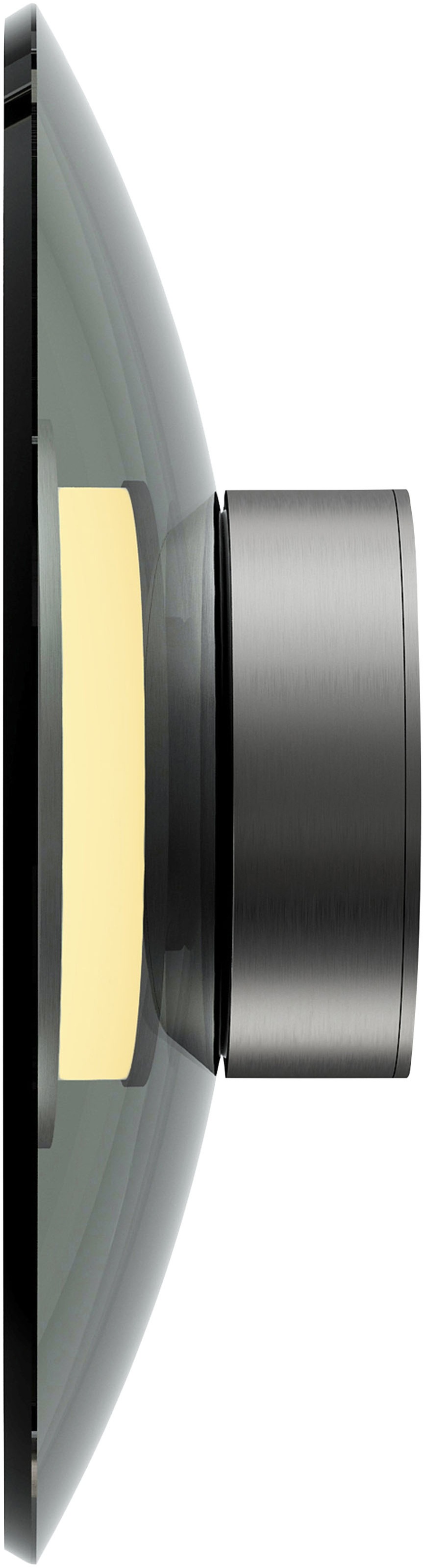 Neuhaus PURE LED Wandleuchte »PURE Moon« LED-Board 1 Stk. Warmweiß Dimmfähig über separaten Dimmer, Glas Rauchfarben