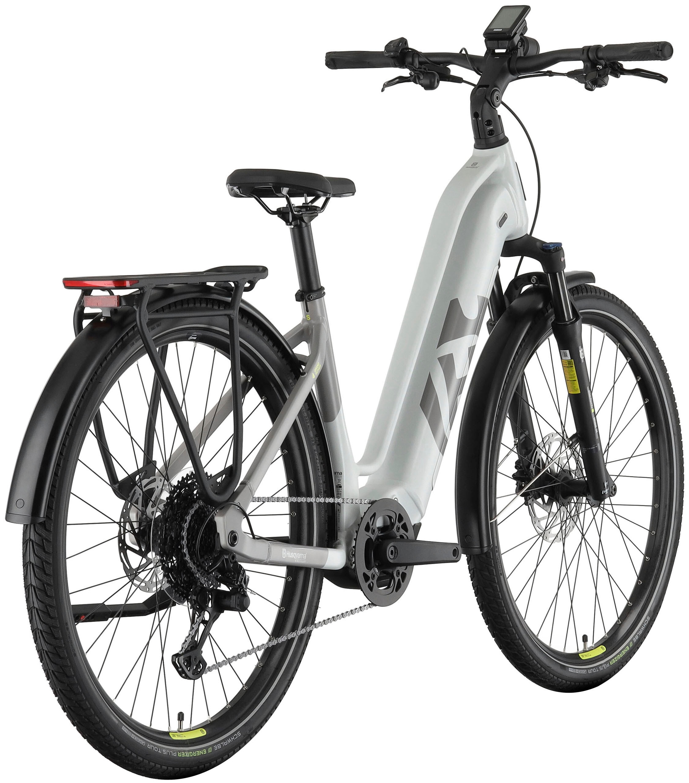 Husqvarna E-BICYCLES E-Bike »E-Trekkingbike Grand Pather 4«, 11 Gang, Tektro, RD-M550, Mittelmotor 250 W, (tiefer Einstieg, 28", Yamaha Motor, Scheibenbremsen, Straßenzulassung), Pedelec, Elektrofahrrad für Herren