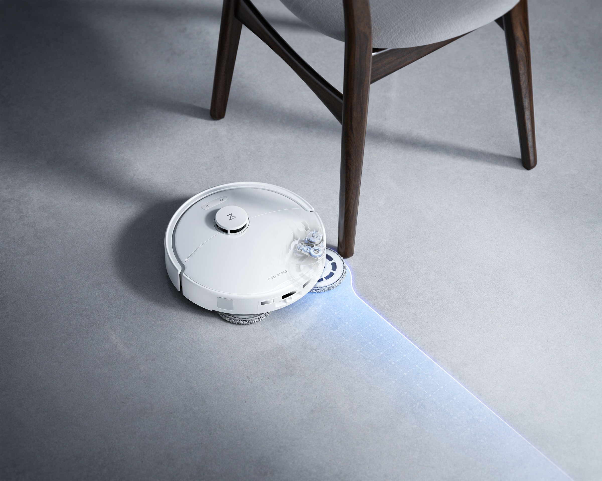 Roborock Nass-Trocken-Saugroboter »Qrevo 2 ProX« 25.000 Pa Saugkraft, DuoDivide-Anti-Tangle-Bürste, 2 rotierende Mopps