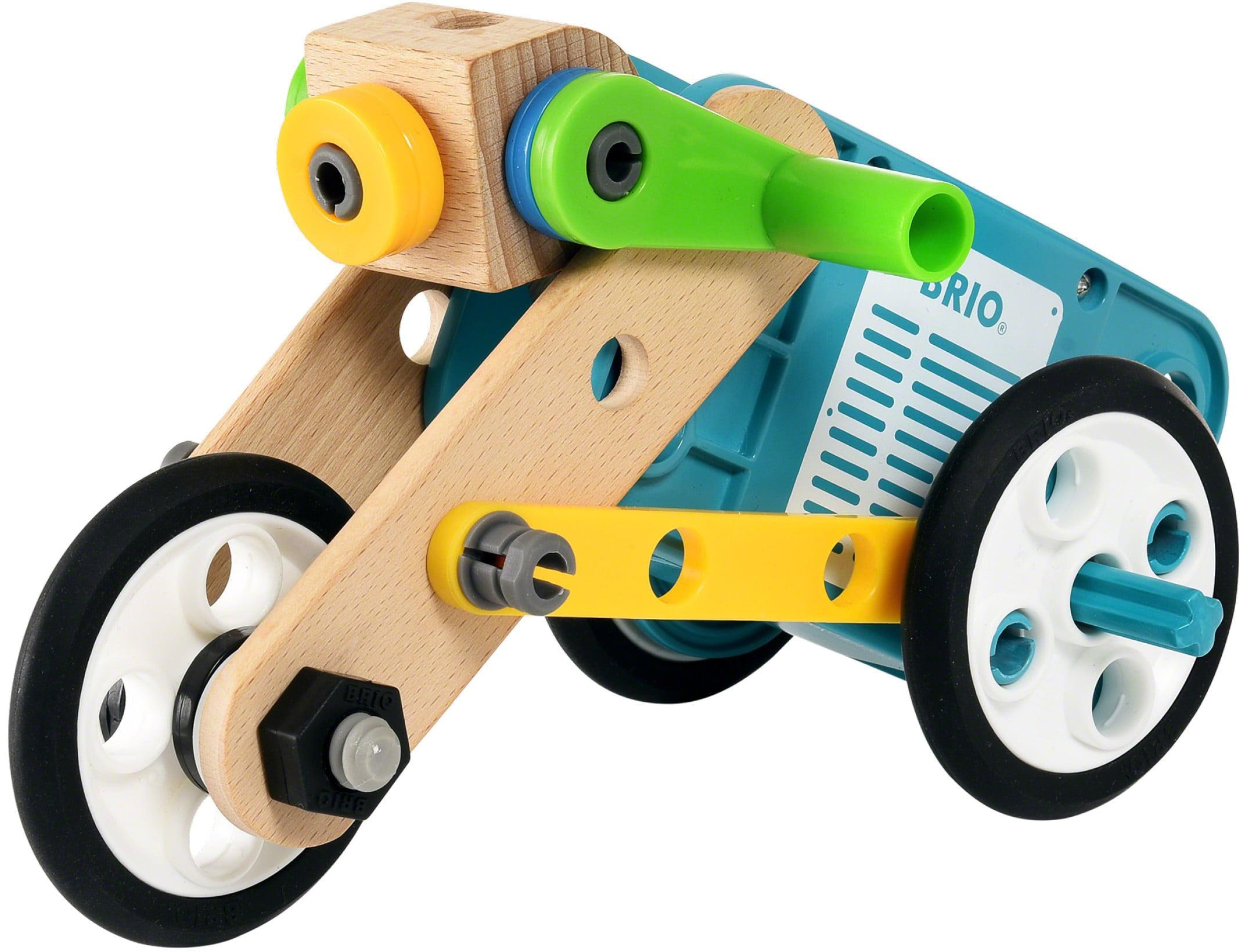 BRIO® Konstruktions-Spielset »Builder Motor-Set«, (121 St.), mit batteriebetreibenem Motor; FSC® - schützt Wald - weltweit
