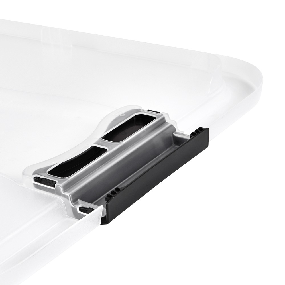 keeeper Aufbewahrungsbox »Cornelia, 4er Set,  28 L, 59,5 x 39 x 19,5 cm« durch Clips verschließbar, Griffe am Boden