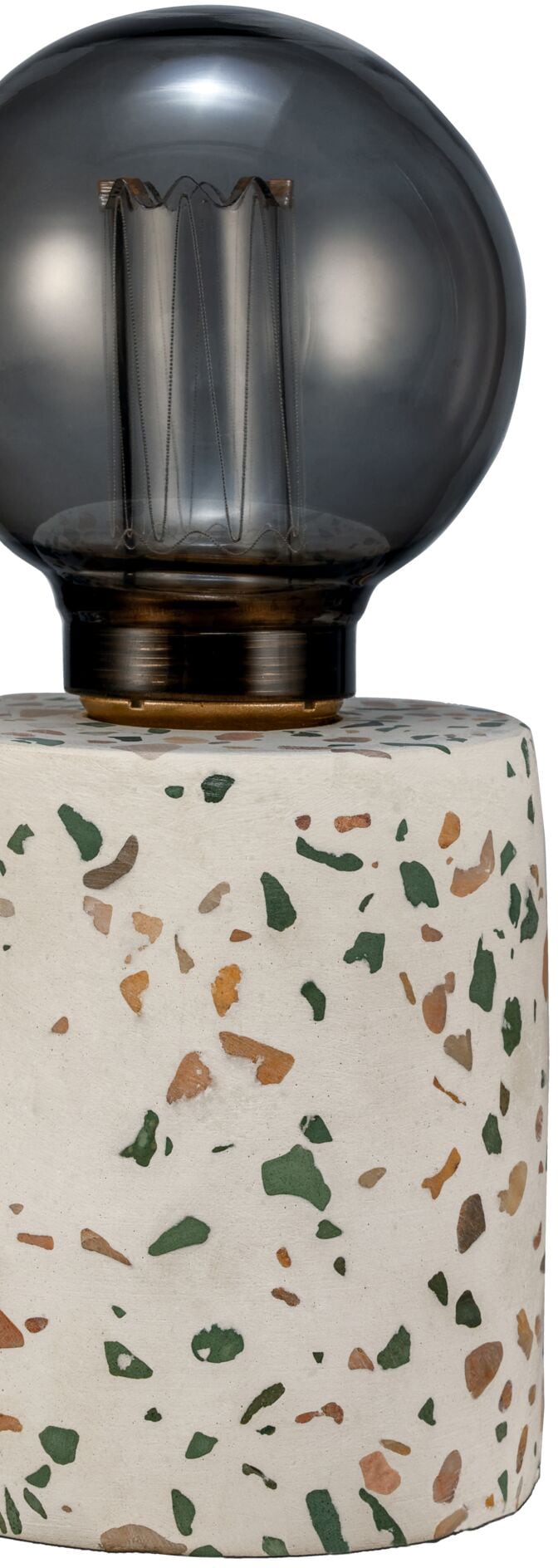 Pauleen Tischleuchte »Elegant Flare«, 1 flammig, Leuchtmittel E27 | ohne Leuchtmittel, E27, Timer, Batterie, Terrazzo, Beton/Glas