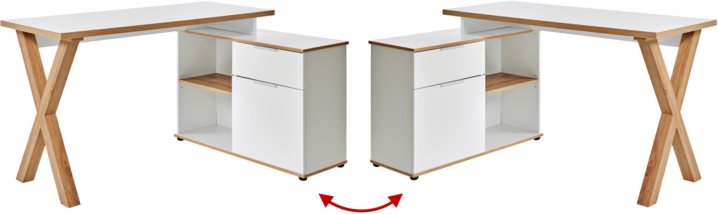 Jahnke Eckschreibtisch »X-CLUB C 40 E« 1 Stk. tlg. Eckschreibtisch, wechsel günstig online kaufen