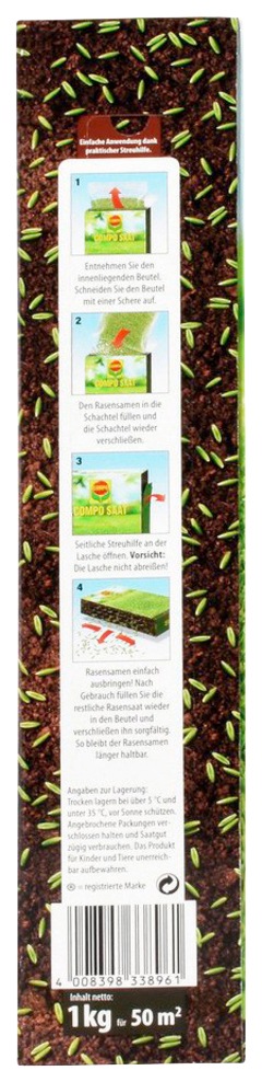 Compo Rasensamen »COMPO SAAT®«, Schatten-Rasen, 1 kg, für 50 m²