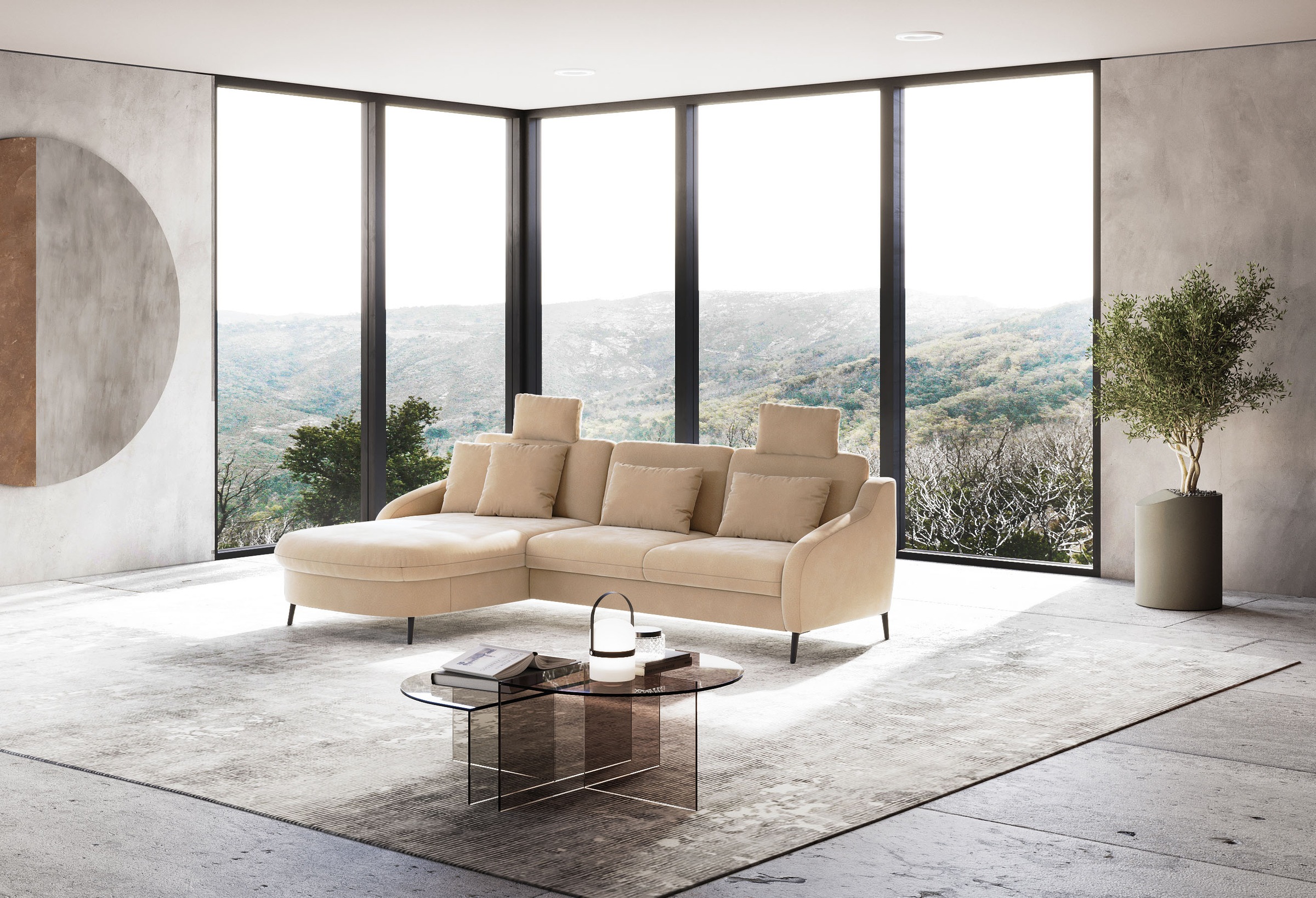 sit&more Ecksofa "Soul L-Form" wahlweise mit Bettfunktion und Bettkasten od günstig online kaufen