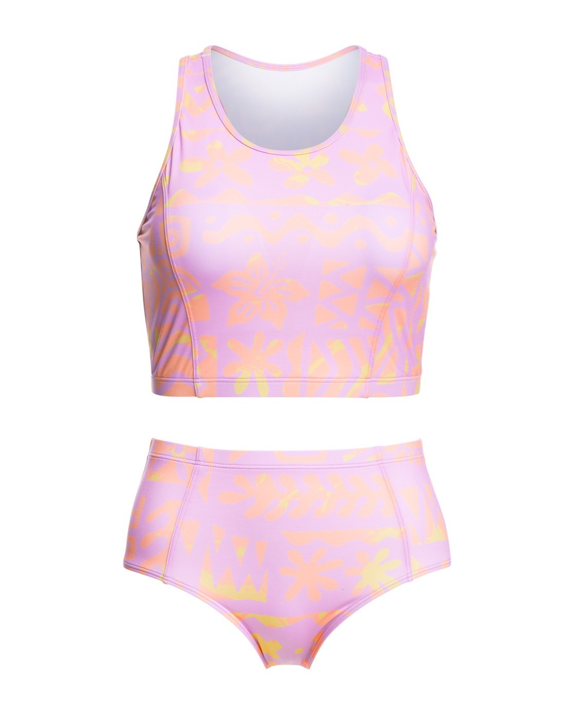 QUIKSILVER Badeanzug »Classic Tank« Tropical Trip Orchid Flower XS XS Stoff: Renew-Cult-Mischgewebe...