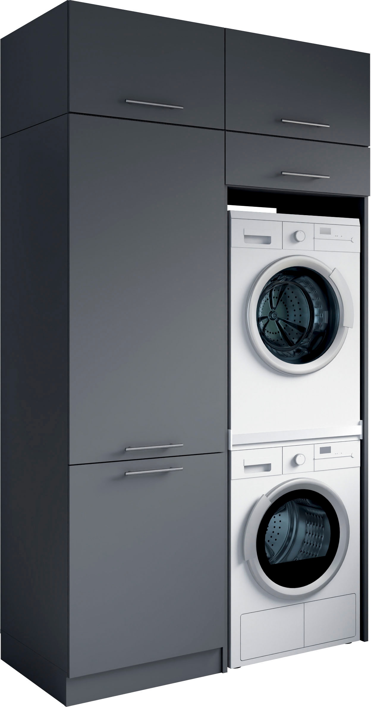 Laundreezy Mehrzweckschrank-Set »Laundreezy, 4-tlg. Mehrzweckschrank-Set B/H/T 128/238/68 cm« 4 Stk. tlg.