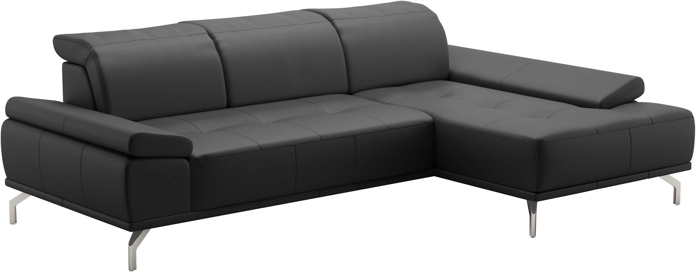 Places of Style Ecksofa »Caluna«, Inkl.Sitztiefenverstellung, wahlweise mit Kopf- und Armteilverstellung