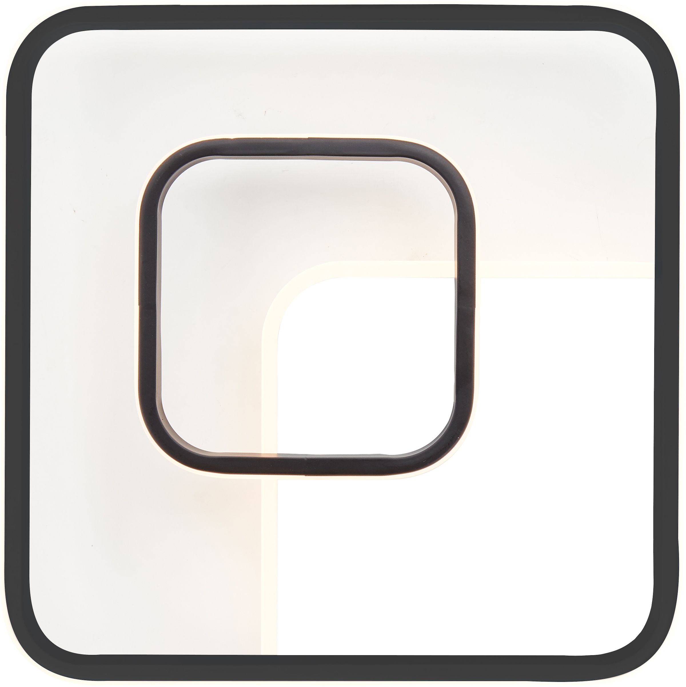 Brilliant LED Deckenleuchte »Merapi«, 1 flammig, Leuchtmittel LED-Modul | LED fest integriert, 41 x 41 cm, 3600 lm, warmweißes Licht, Metall/Kunststoff, weiß/schwarz