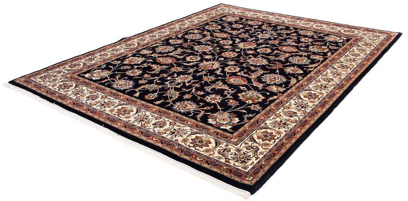 morgenland Wollteppich »Kaschmar Blumenmuster Blu scuro 280 x 221 cm«, rech günstig online kaufen