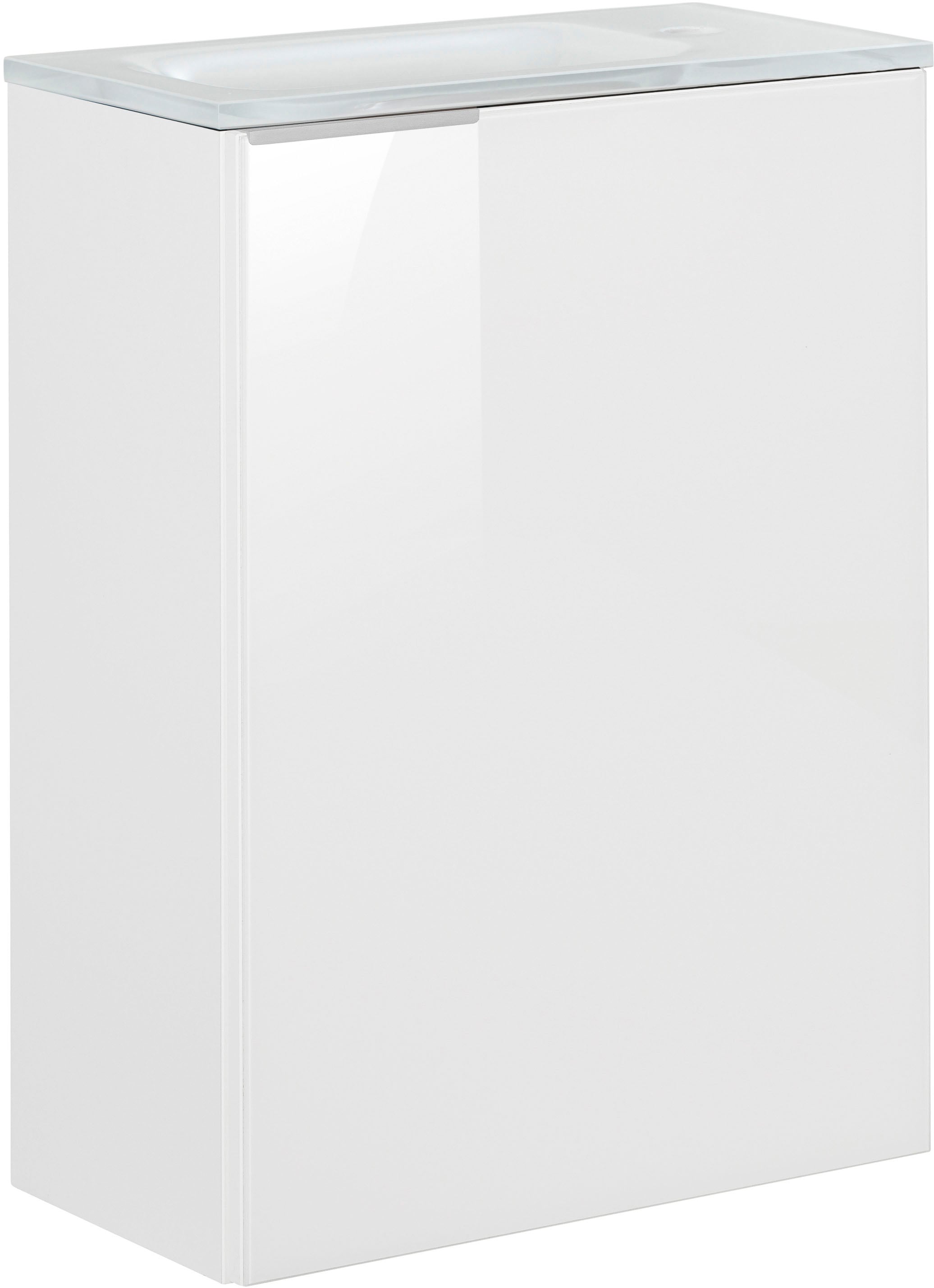 FACKELMANN Waschtisch »SBC«, bestehend aus Becken, Beleuchtung und Unterbau, Breite ca. 45 cm