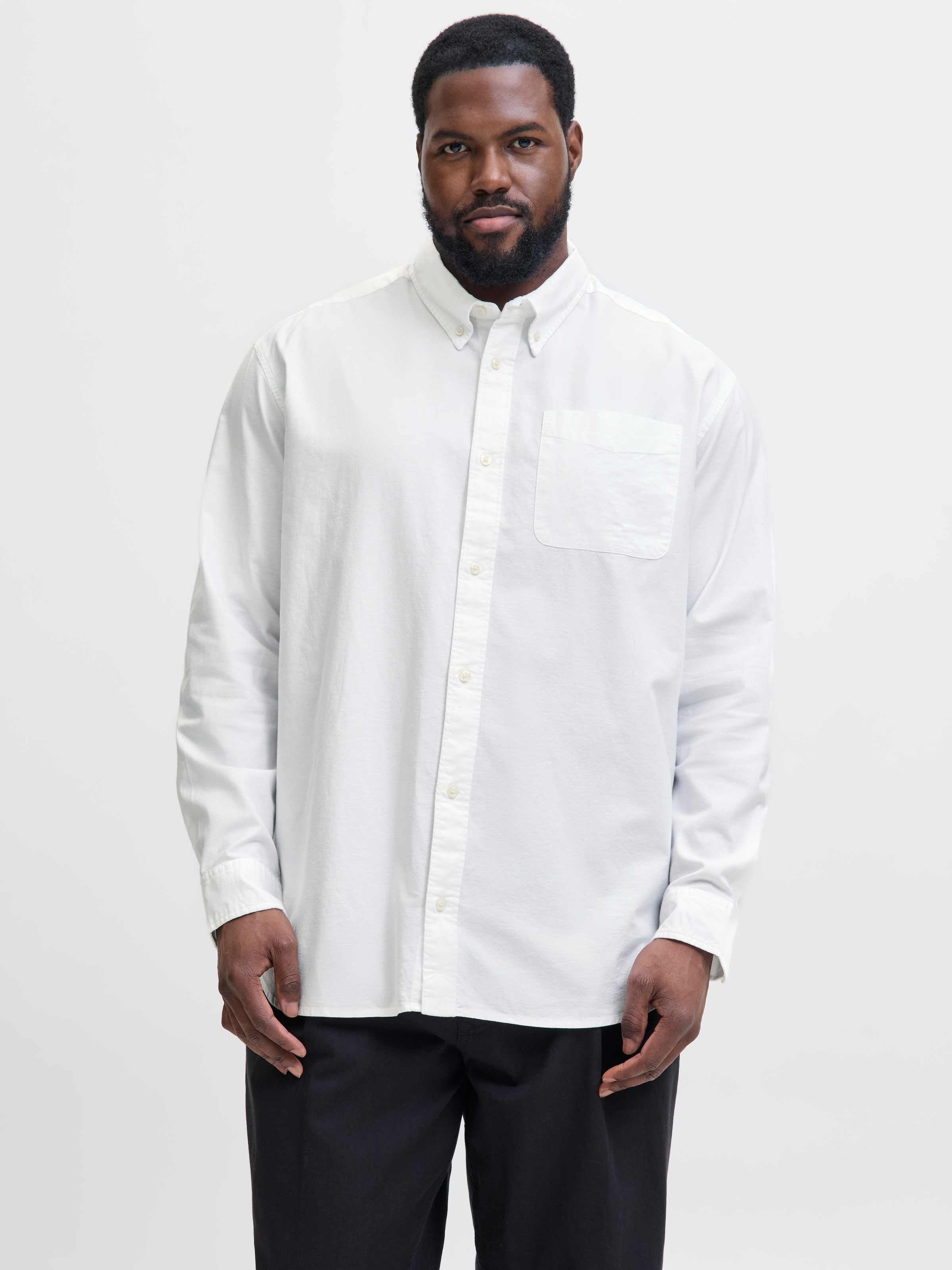 Jack & Jones PlusSize Langarmhemd »JPRBLUBROOK OXFORD SHIRT L/S NOOS PLS«