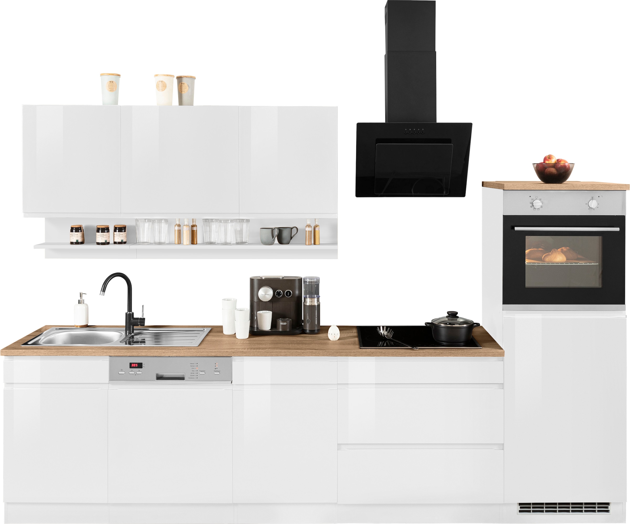 KOCHSTATION Küchenzeile »KS-Virginia« Breite 300 cm, wahlweise mit E-Geräte günstig online kaufen
