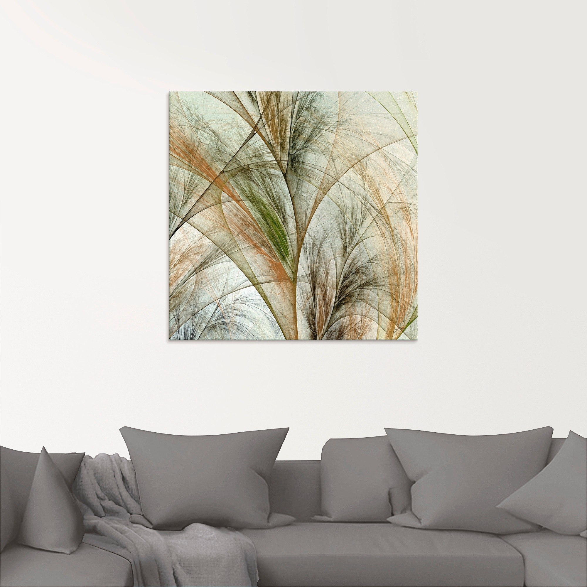 Artland Glasbild »Fraktales Gras IV« Gräser 1 Stk. tlg. in verschiedenen Größen