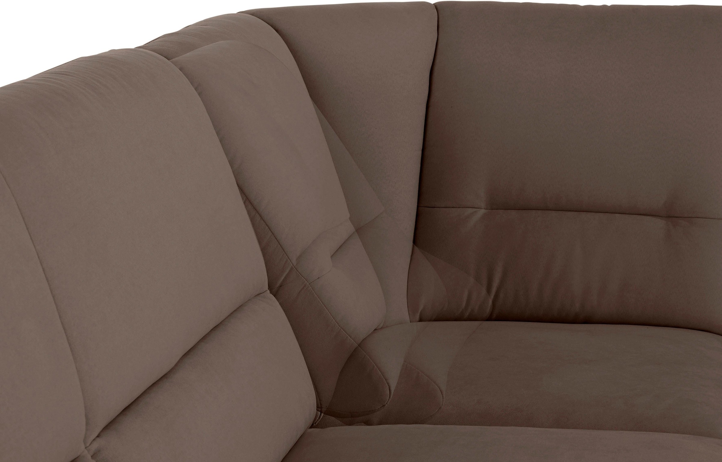 Places of Style Ecksofa »Cardoso L-Form«, Federkern, wahlweise mit Bett, Schubkasten, teilweise Relaxfunktion