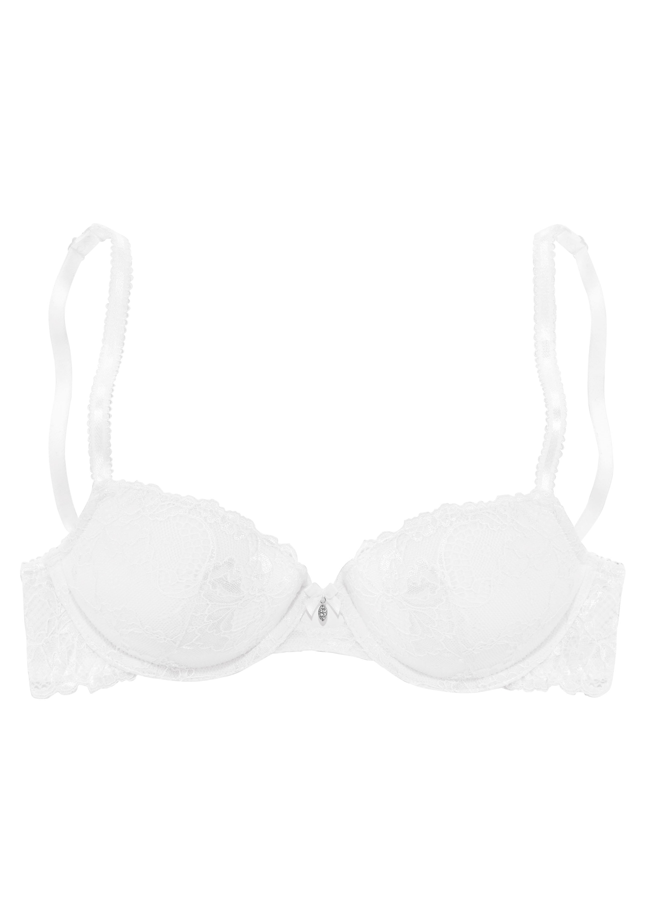 LASCANA Push-up-BH, aus floraler Spitze, Dessous