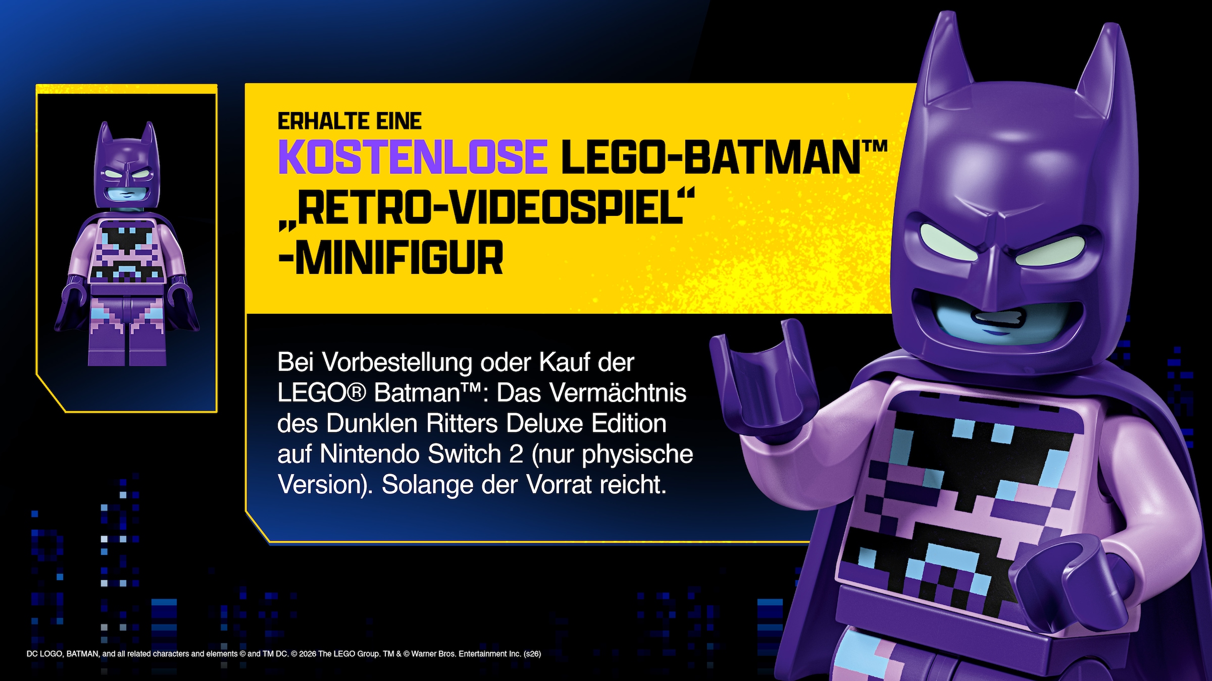 Warner Games Spielesoftware »LEGO Batman: Das Vermächtnis des dunklen Ritters Deluxe Edition« Nintendo Switch 2