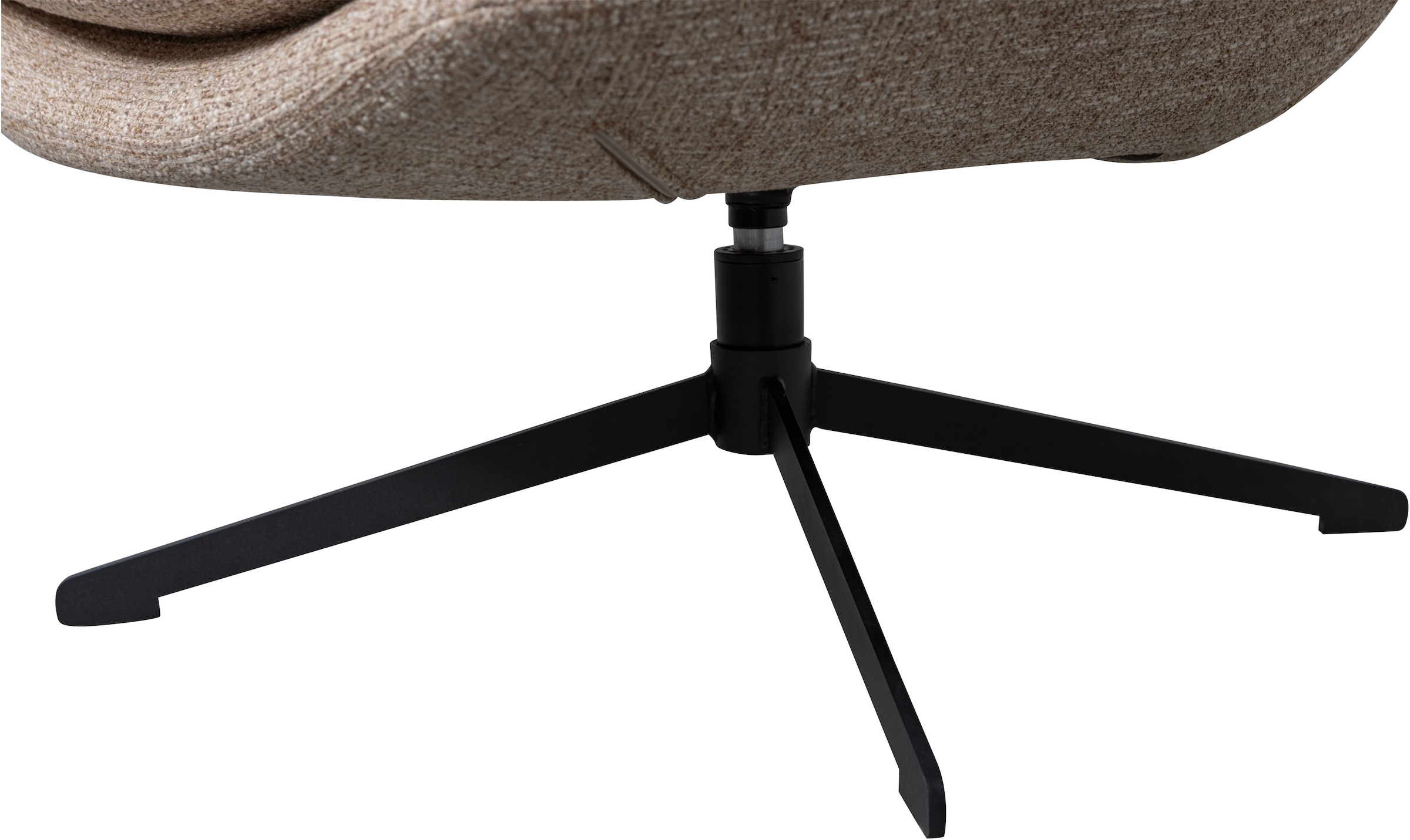 WOOOD Drehsessel »Milaro mit Fling-Melange-Bezug und Drehmechanismus B75 x T94 x H88 cm« Tragkraft 120 kg, Hohe Verschleißfestigkeit, mittlere Sitzhöhe