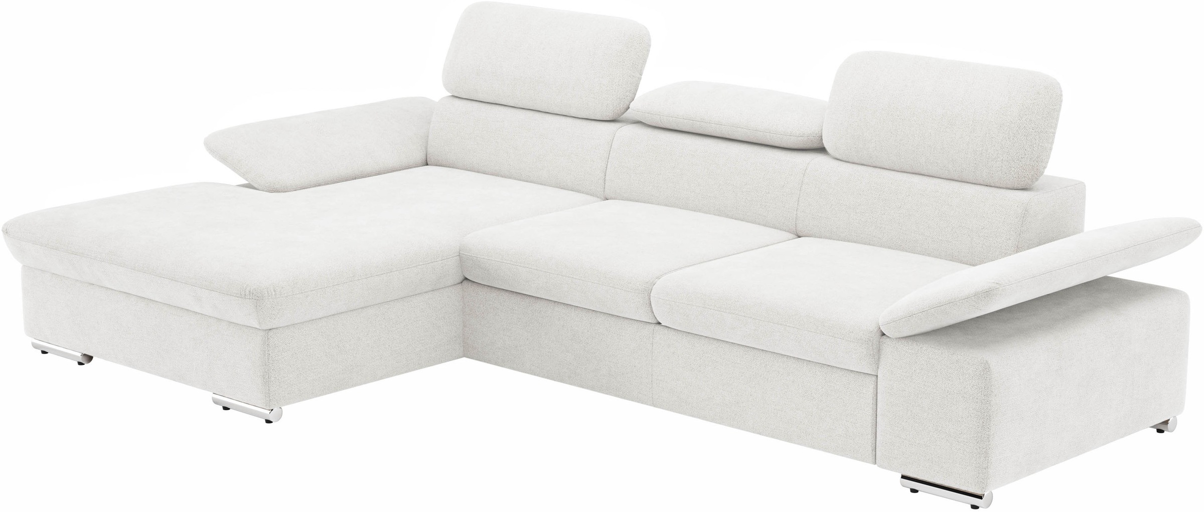 sit&more Ecksofa »Valantine L-Form«, inkl. Kopf- und Armteilverstellung, wahlweise mit Bettfunktion