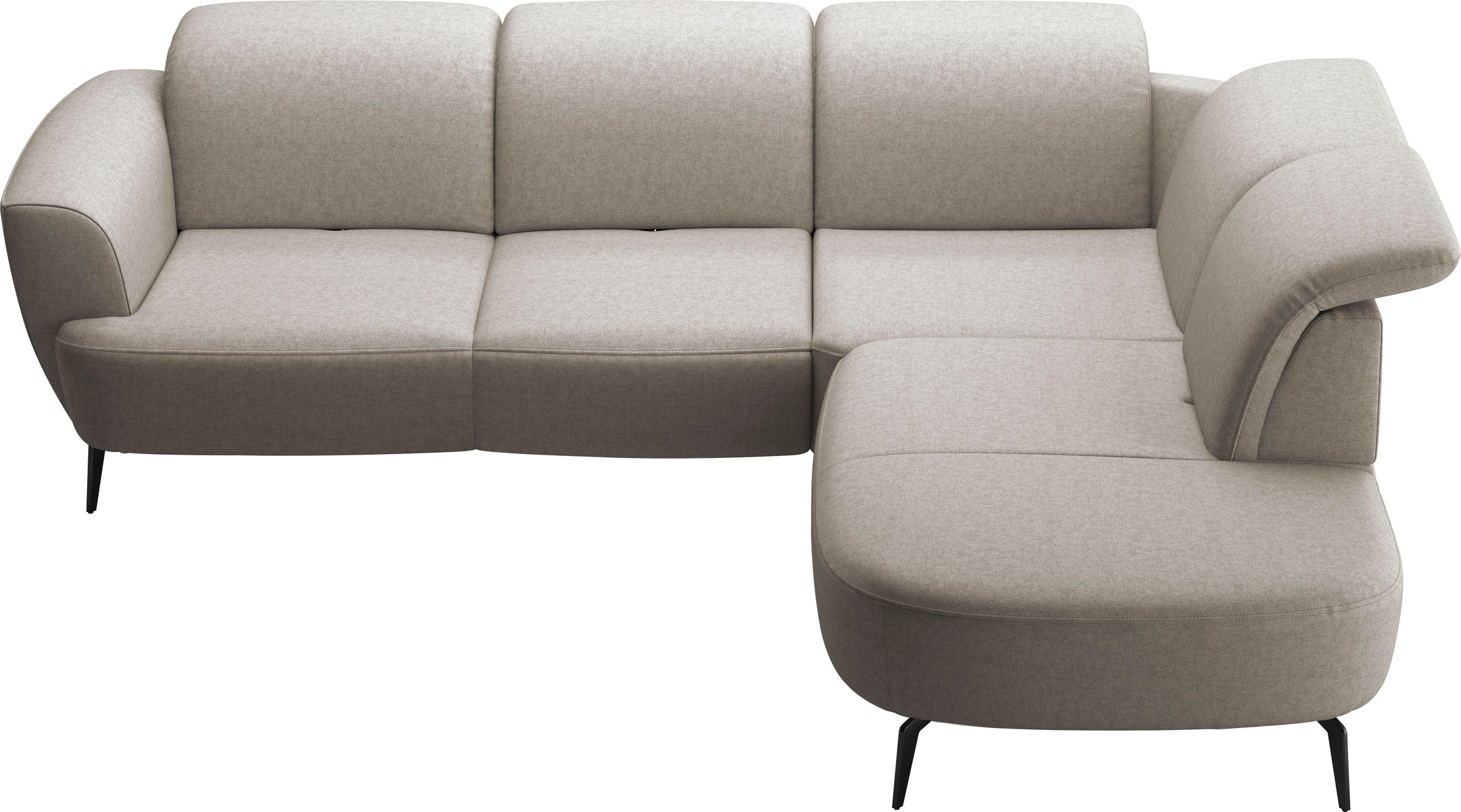sit&more Ecksofa »Zoe«, ink.Sitztiefenverstellung, wahlweise mit Kopfteilverstellung