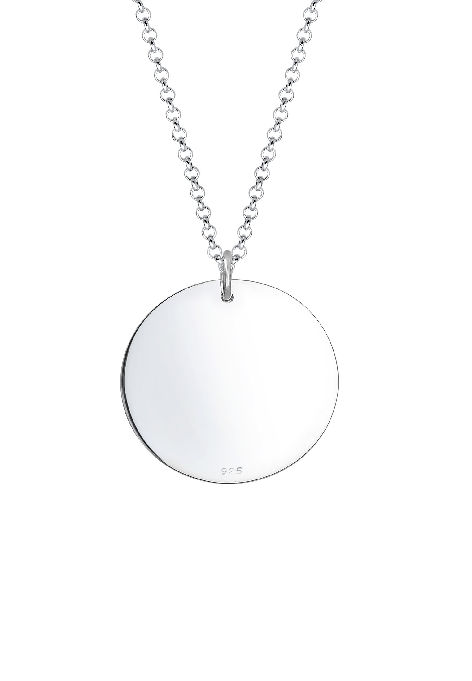 Elli Kette mit Anhänger »Sommer Sea Salt Sand Wording Plättchen 925 Silber«