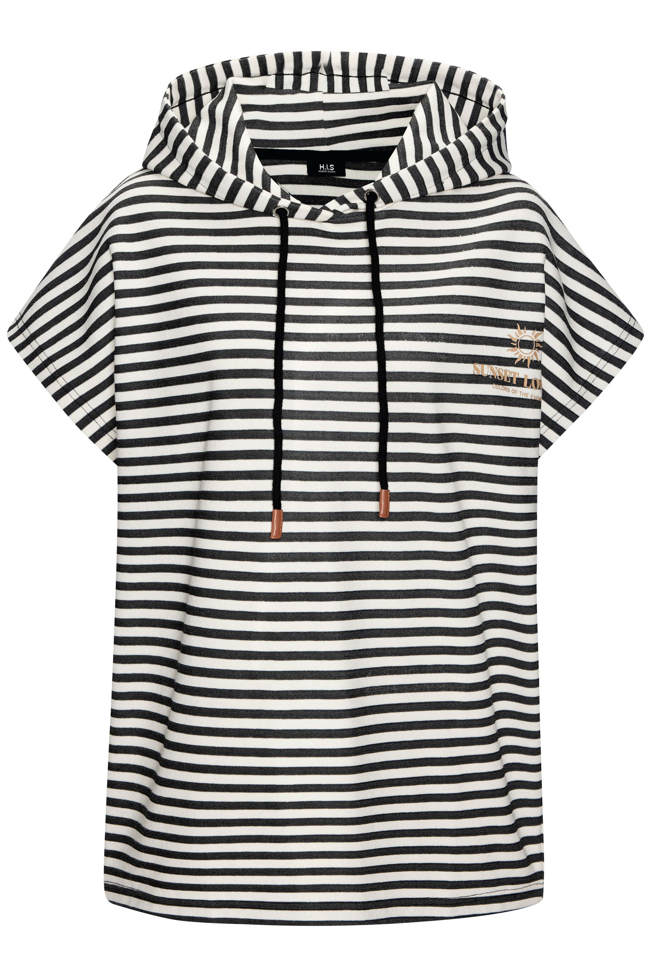 H.I.S Kapuzenshirt mit Kordelzug und weitem Armausschnitt, Loungewear