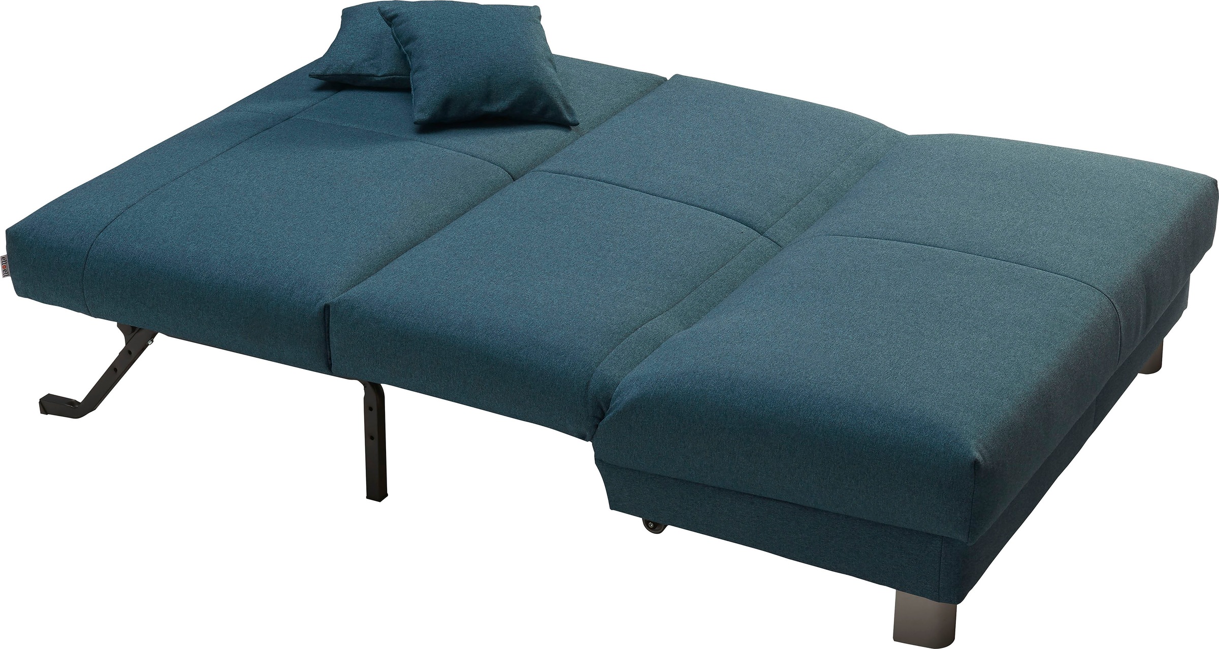 ell + ell Schlafsofa »Enny«, Liegefläche Breite 120 oder 140 cm, Liegehöhe 45 cm, Füße alufarben