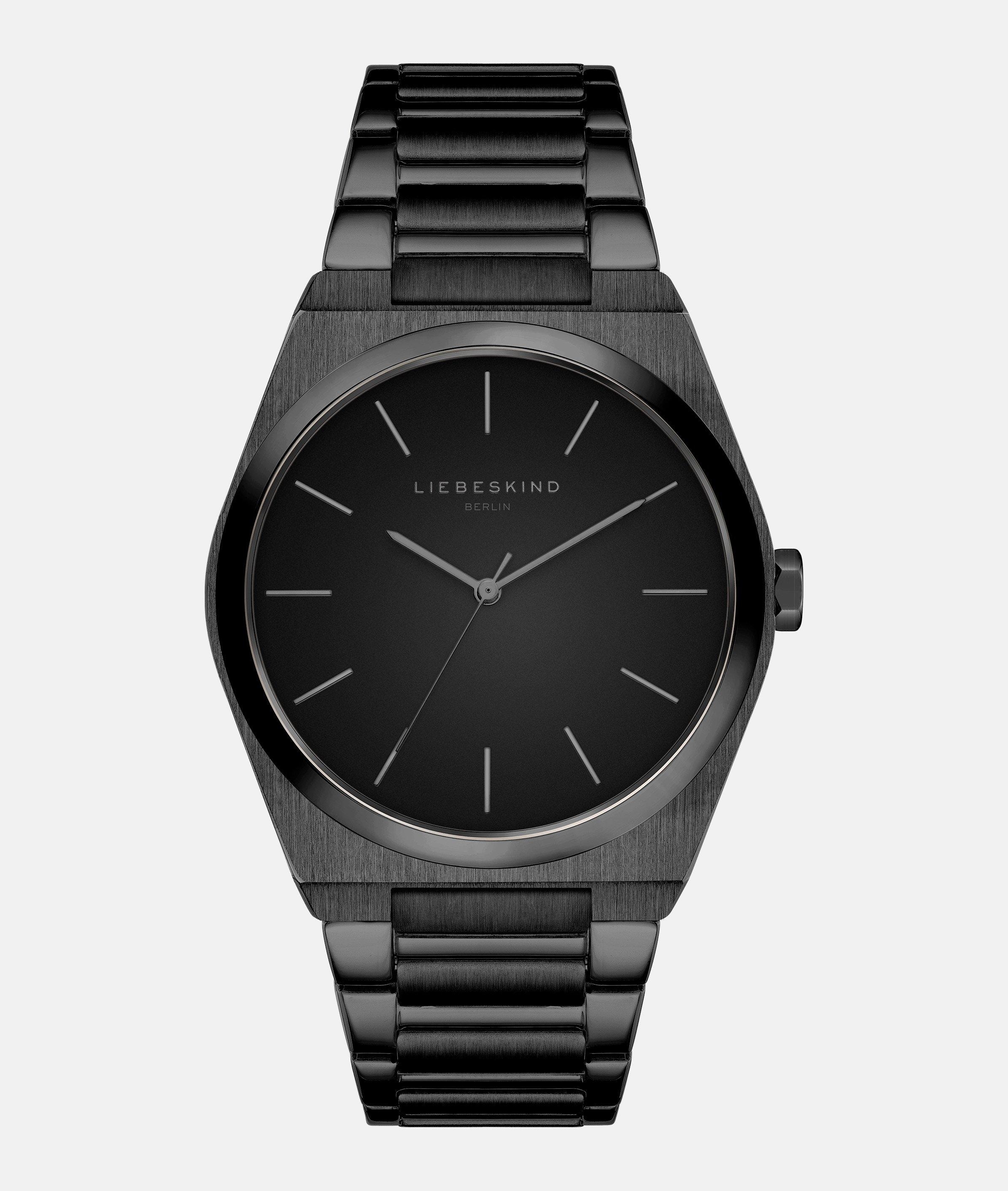 Liebeskind Berlin Quarzuhr »Minimalist 48 mm«, Armbanduhr, Damenuhr, Edelstahlarmband, analog
