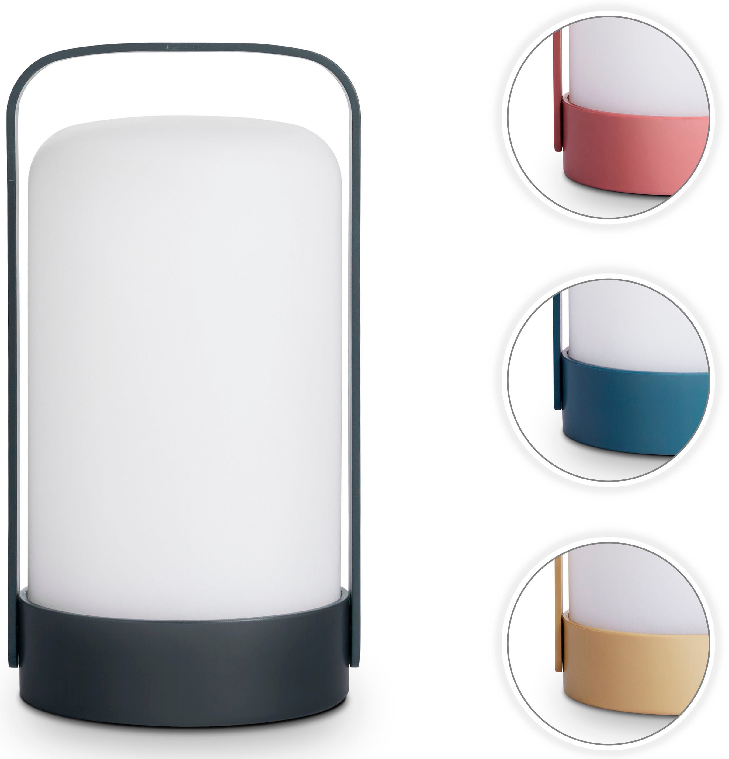 Paco Home Tischleuchte »ISA«, Outdoor LED Tischlampe Balkon Für Außen Retro günstig online kaufen