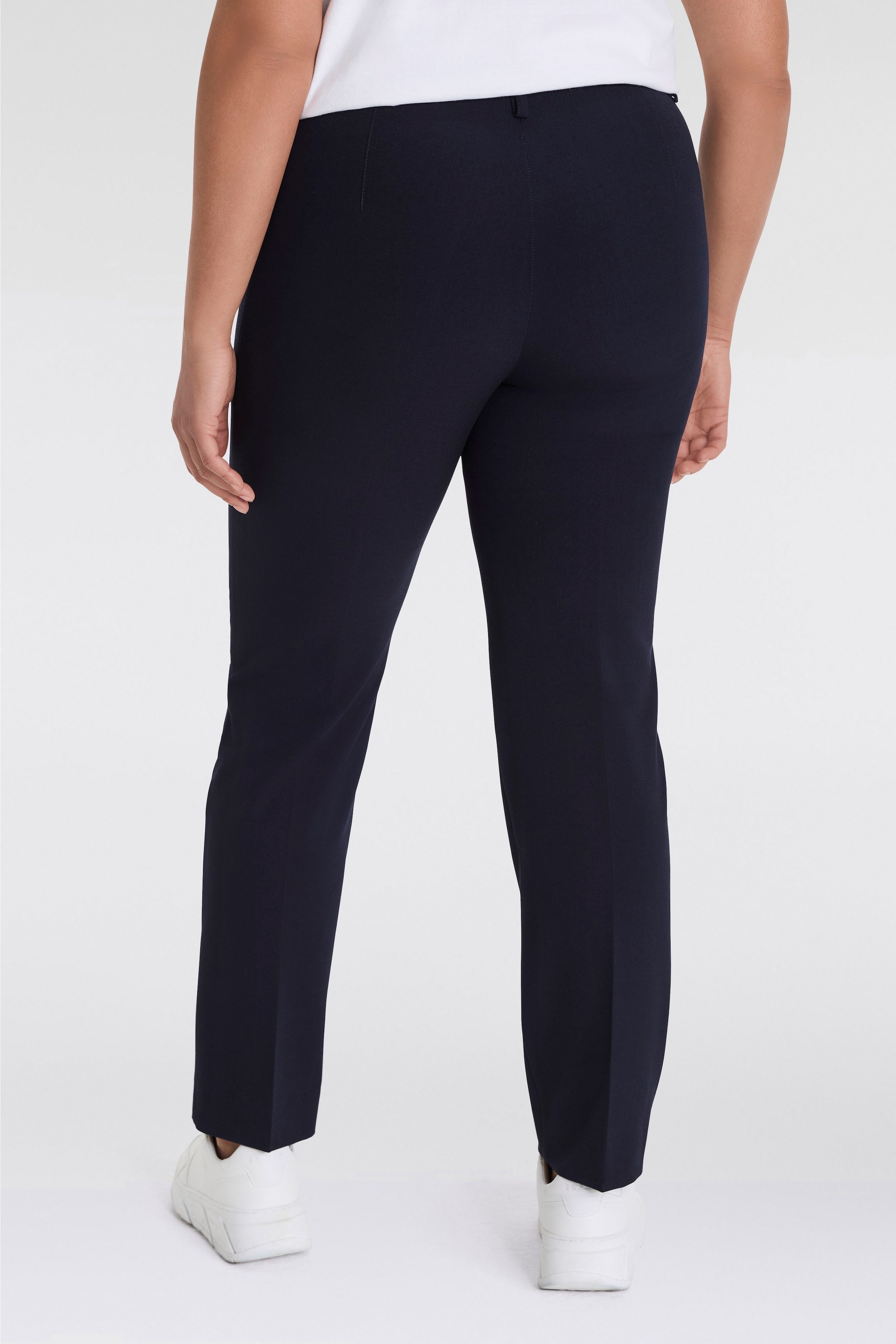 KjBRAND Stoffhose »Hose Bea in Bi-Stretch Kammgarnoptik mit Bügelfalte«  Sommerhose , ideal für kräftige Oberschenkel