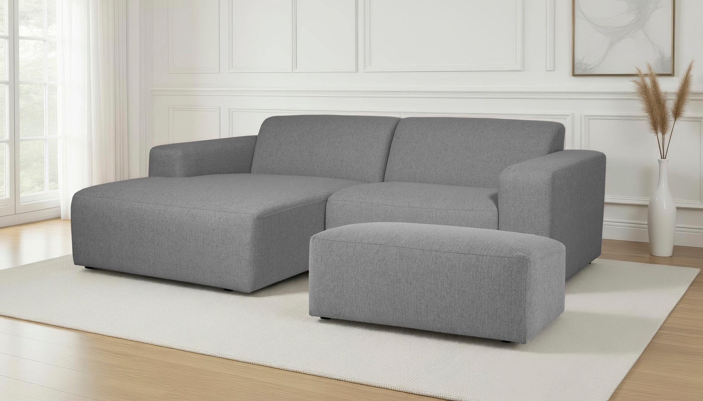 INOSIGN Ecksofa »Koa,228cm, L-Form, Modulsofa, Webstoff, Cord, Struktur, Ch günstig online kaufen