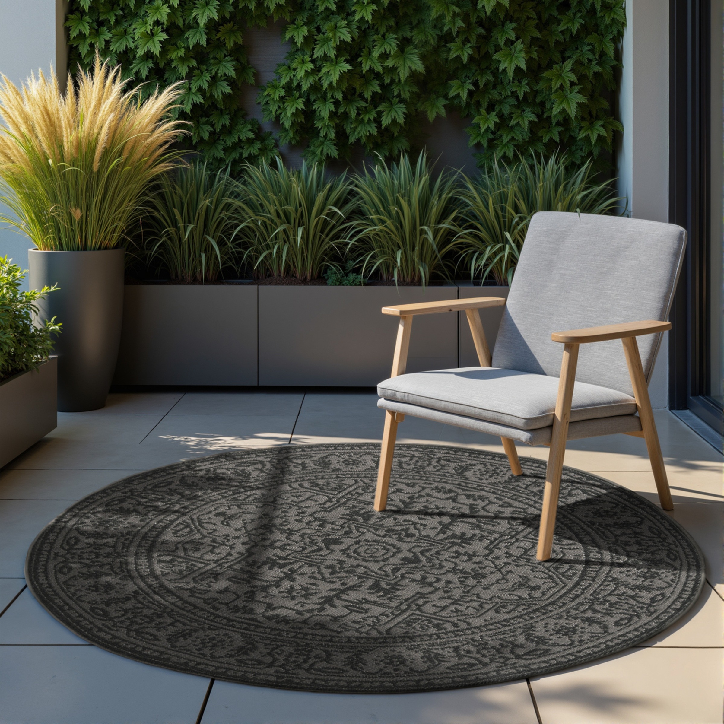 HANSE Home Outdoorteppich »Kona Wendeteppich«, rund, 5 mm Höhe, In und Outd günstig online kaufen