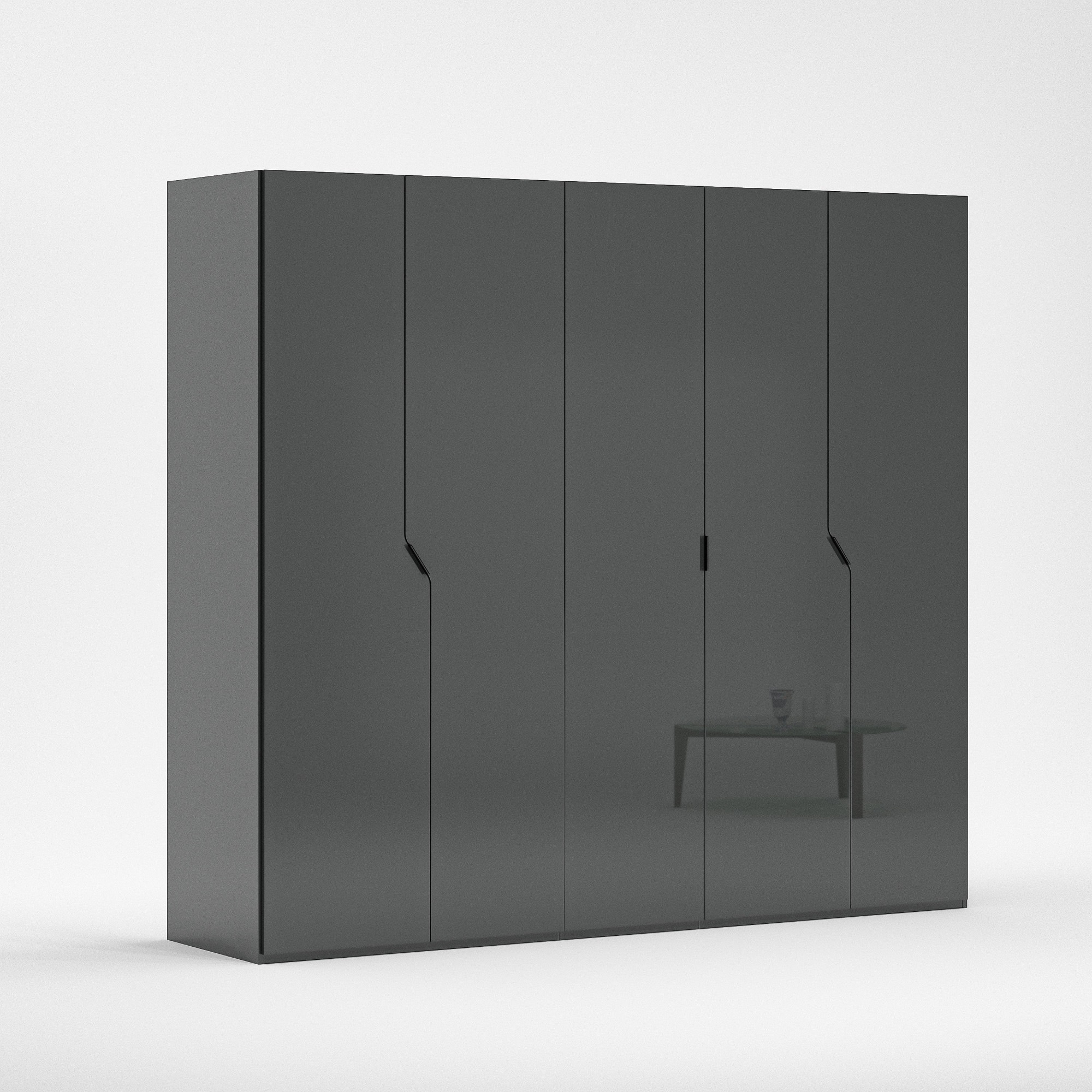 INOSIGN Kleiderschrank »AMETISTA, Drehtürenschrank, designgeformten Fronten günstig online kaufen