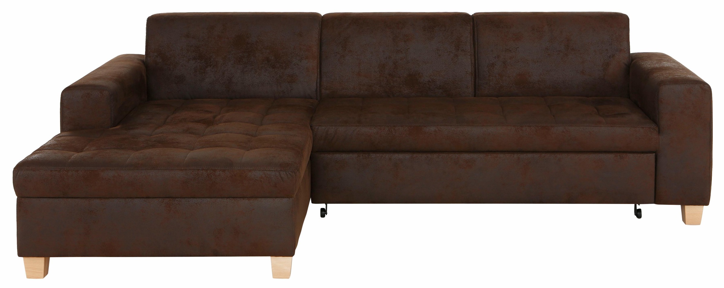 Home affaire Ecksofa »Corby L-Form« wahlweise mit Bettfunktion, Steppung au günstig online kaufen