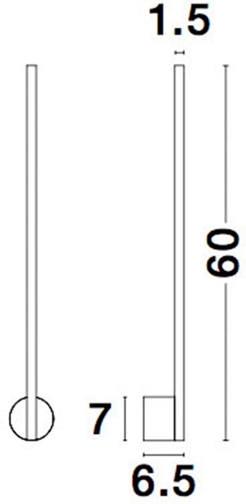 Nova Luce LED Wandleuchte »ADEN« LED-Modul 1 Stk. Warmweiß