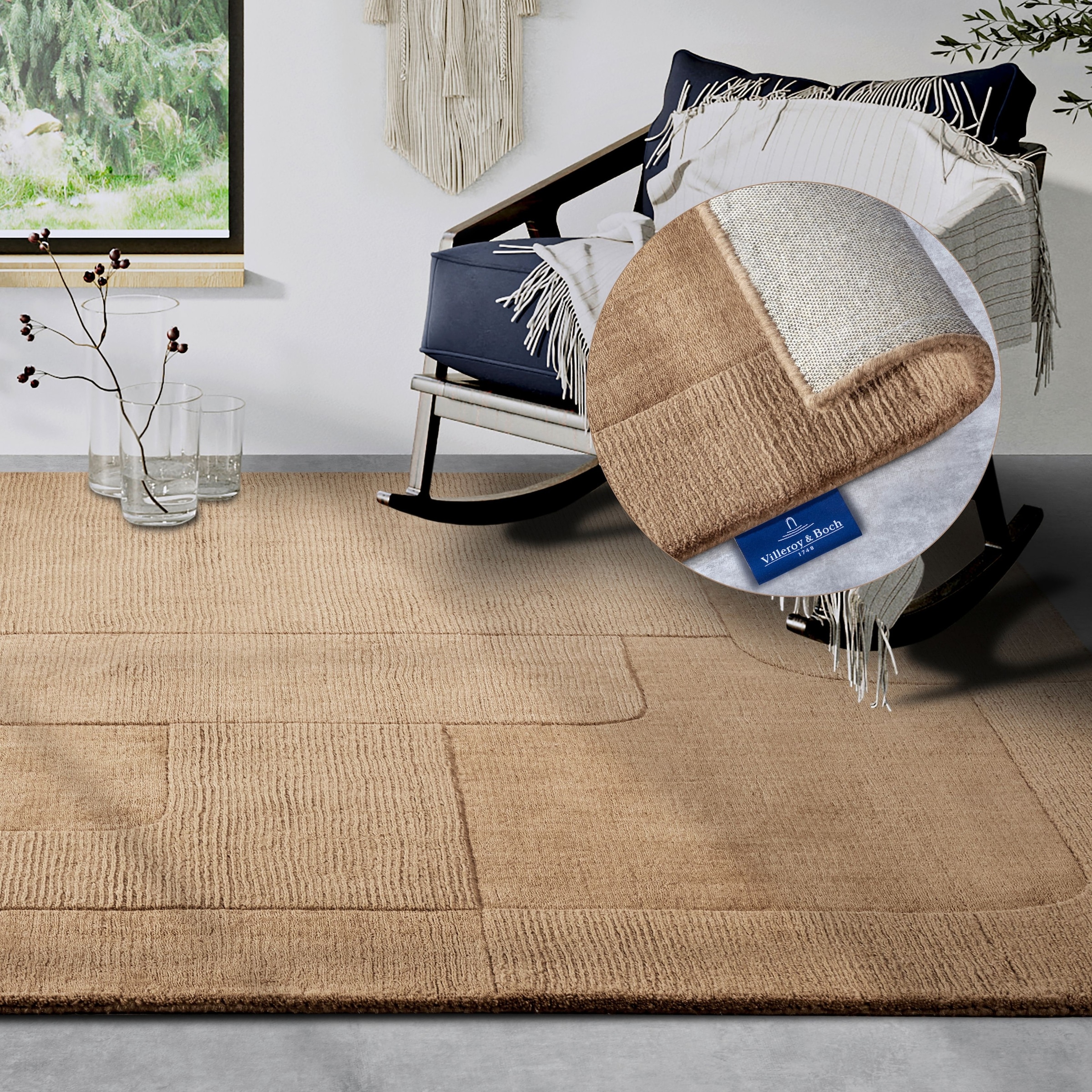 Villeroy & Boch Wollteppich »Charlotte«, rechteckig, 10 mm Höhe, Läufer, Ha günstig online kaufen
